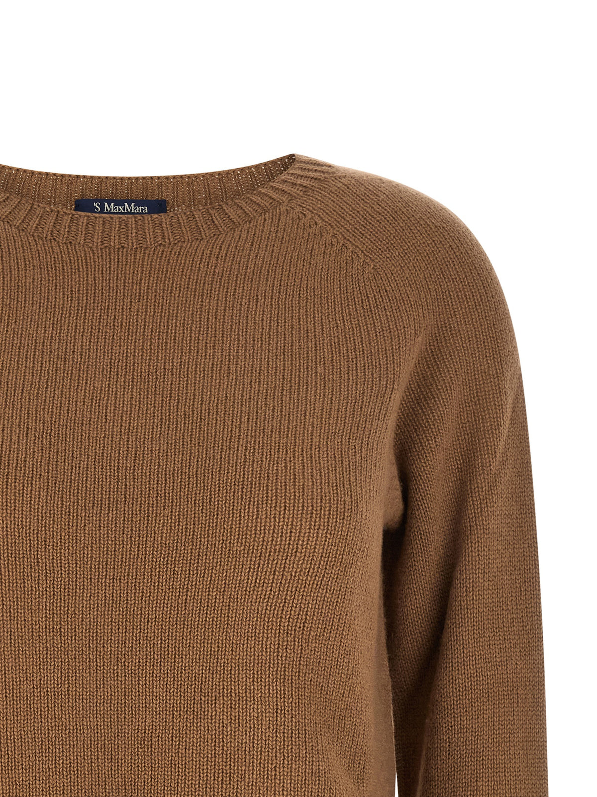 Experience the exquisite craftsmanship of 'S Max Mara's Brown Wool Cardigan, a luxurious blend of wool and cashmere that embodies timeless elegance and sophistication.