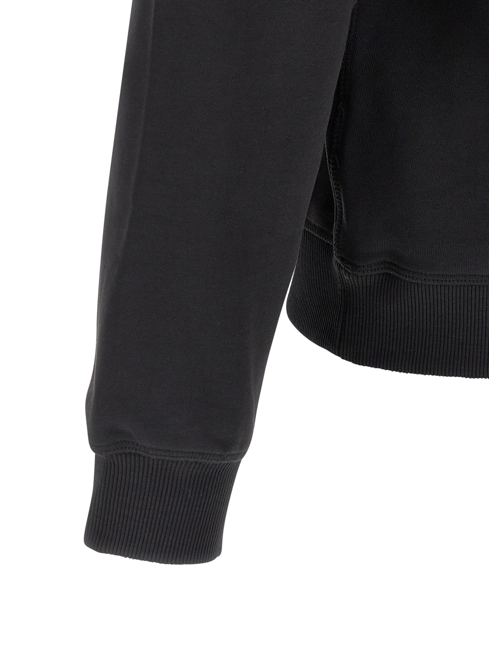 Diesel Black Cotton Sweatshirt – Designer Artisanal Luxury Wear
