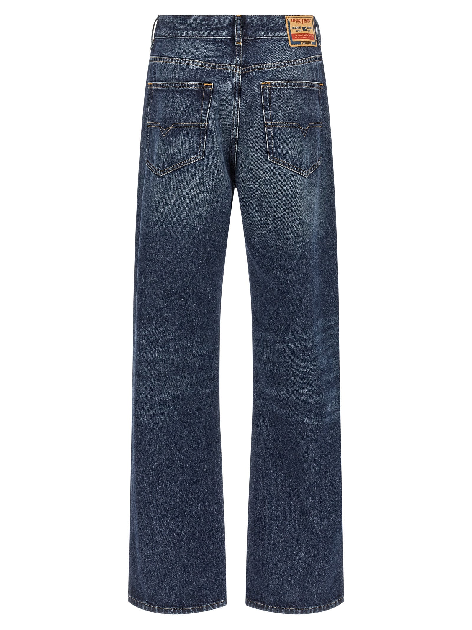 Diesel Blue Cotton Straight-Leg Jeans - Effortless Luxury Denim