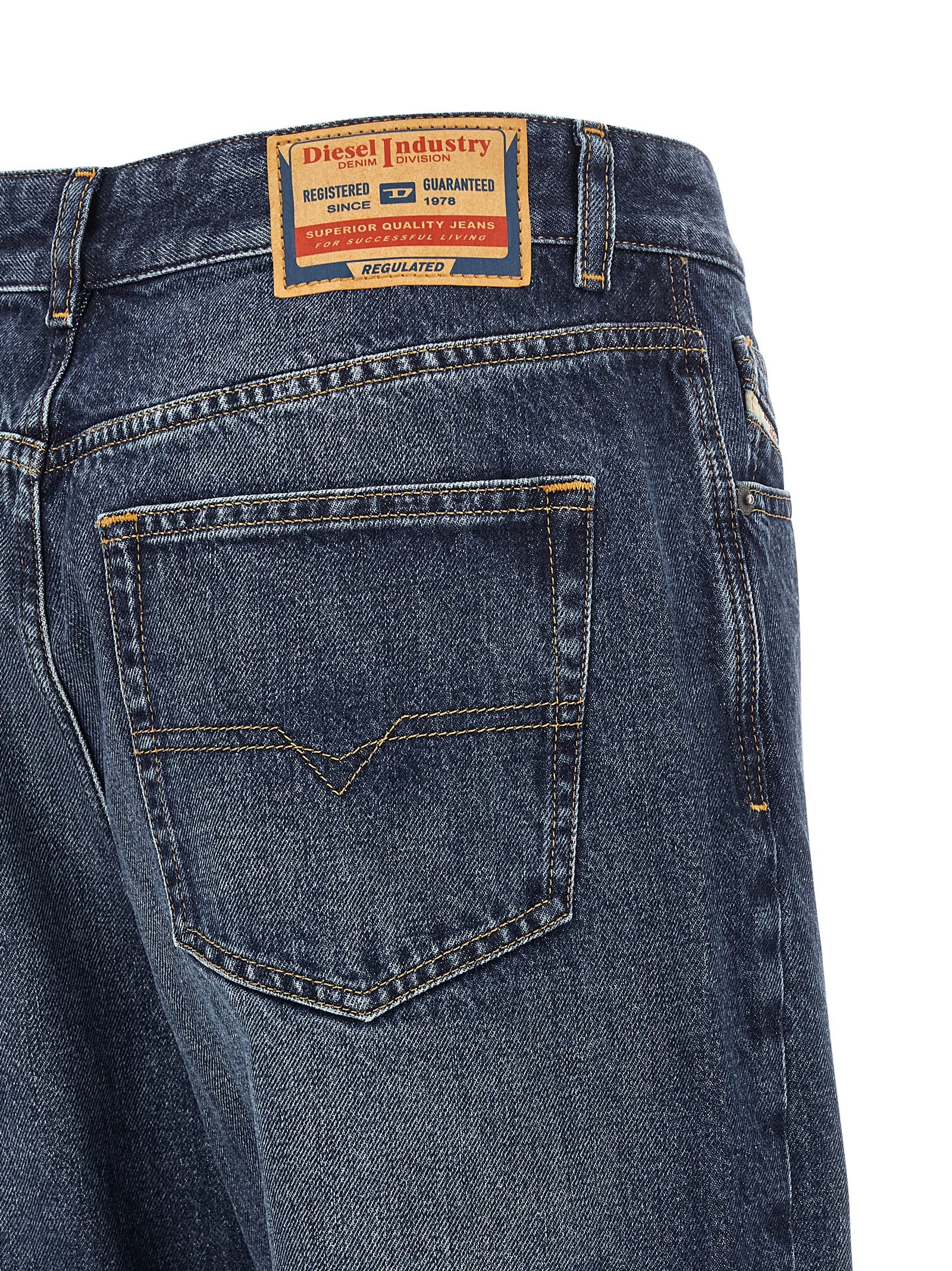 DIESEL Blue Cotton Straight-Leg Jeans - Effortless Luxury Denim