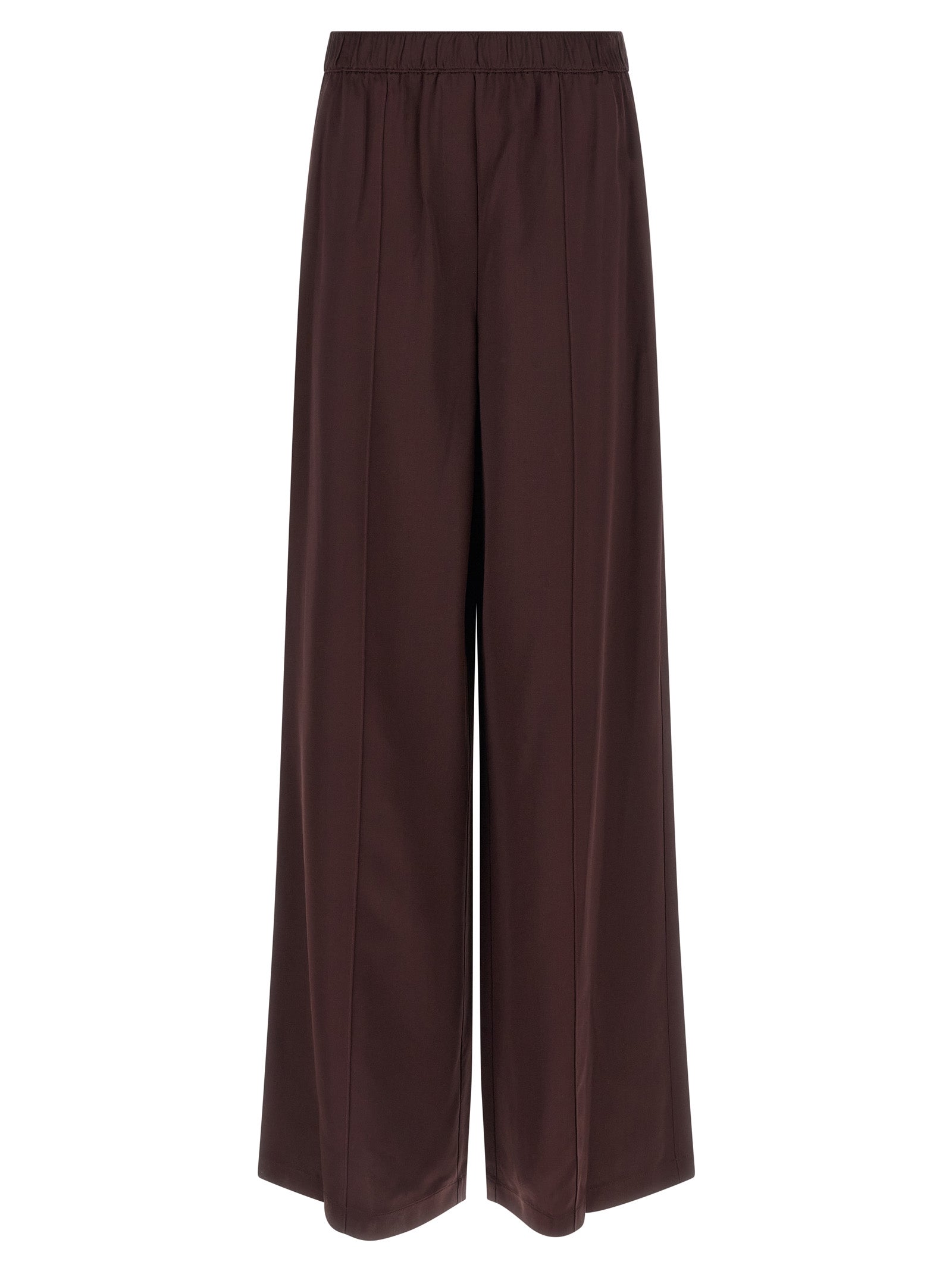 Tory Burch Bordeaux Viscose Casual Pants | Luxurious Couture Elegance