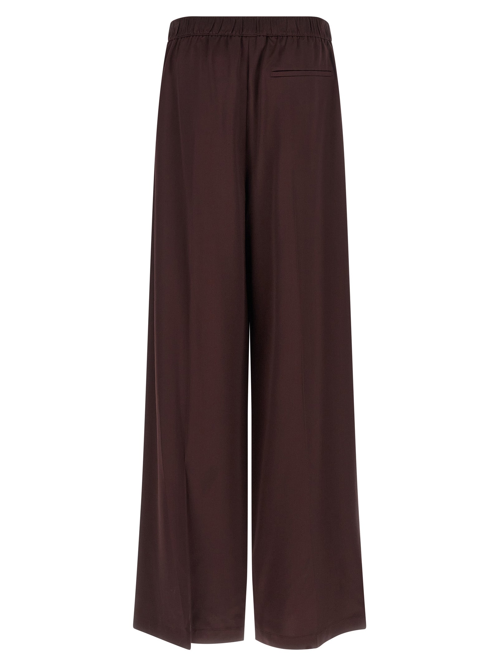 Tory Burch Bordeaux Viscose Casual Pants | Exquisite Couture Elegance