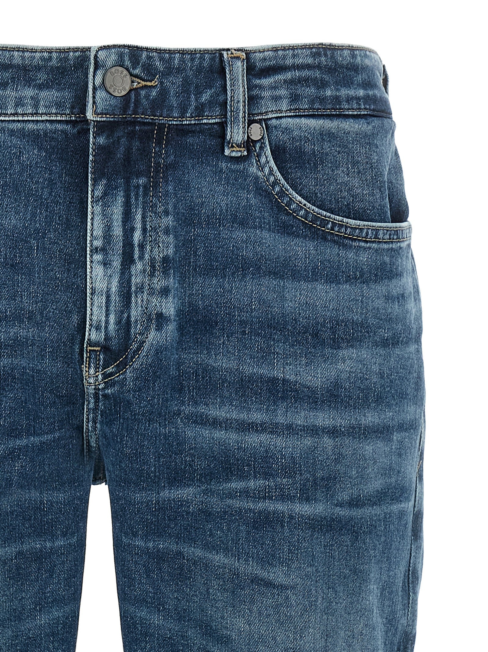 Hugo Boss Blue Cotton Skinny Jeans | Designer Luxury Denim