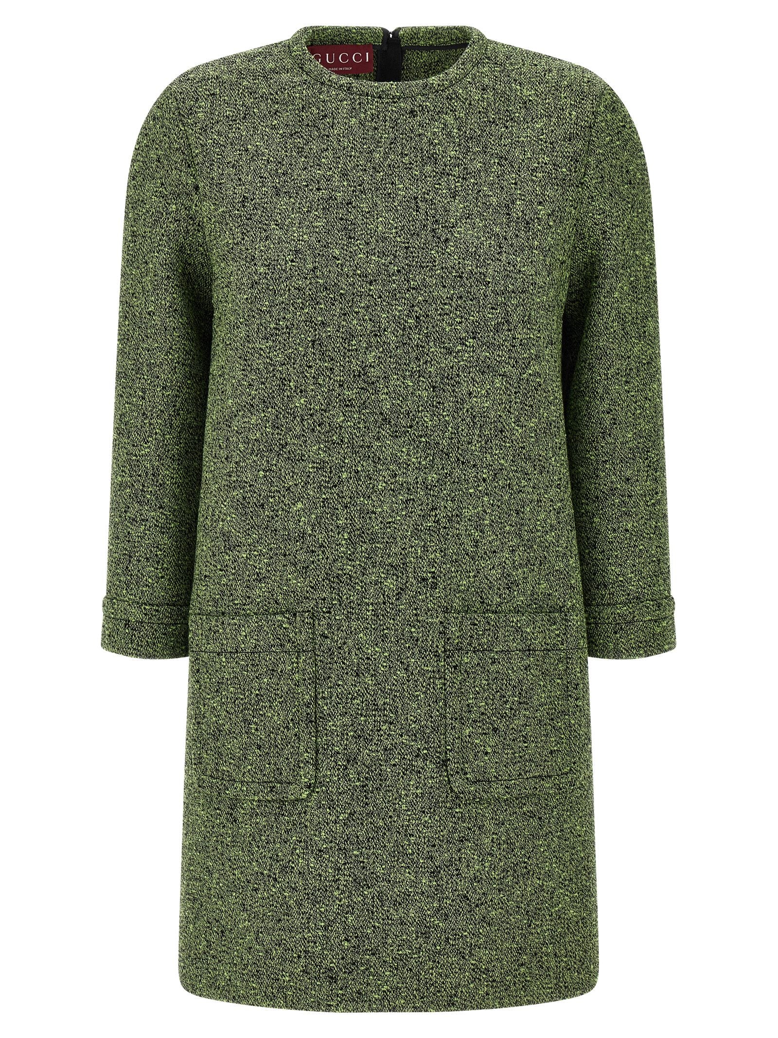 Gucci Bicolor Cotton Short Dress - Artisanal Luxury Fashion