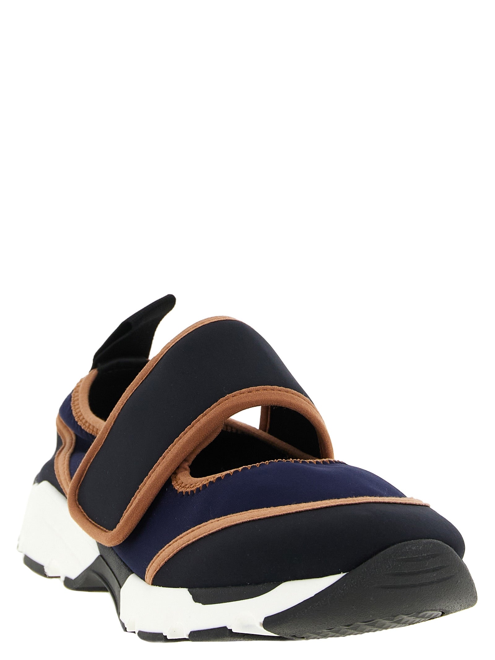 Marni Blue Polyamide Athletic Sneakers