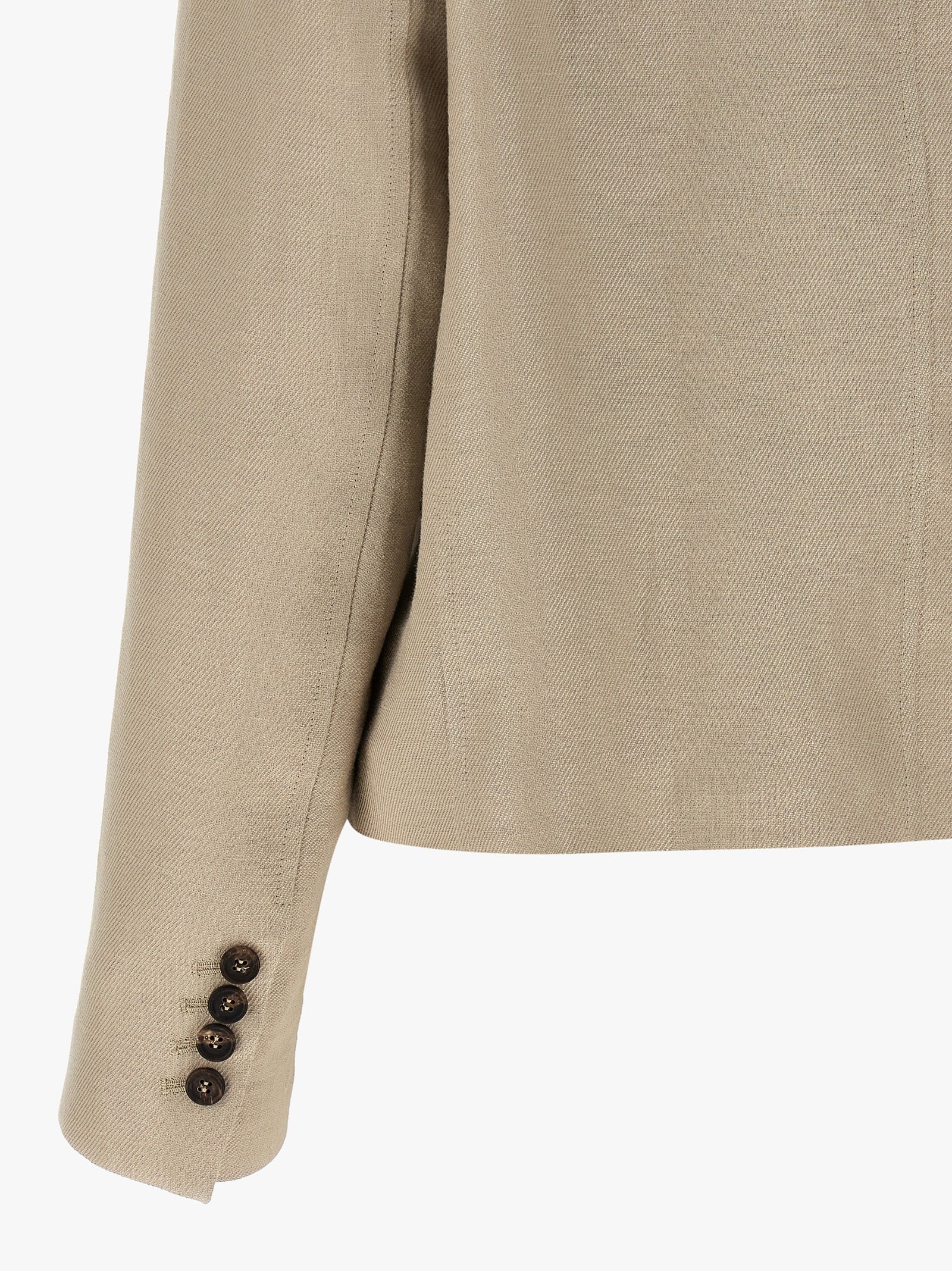 Brunello Cucinelli Beige Linen Blazer - Effortless Luxury Elegance