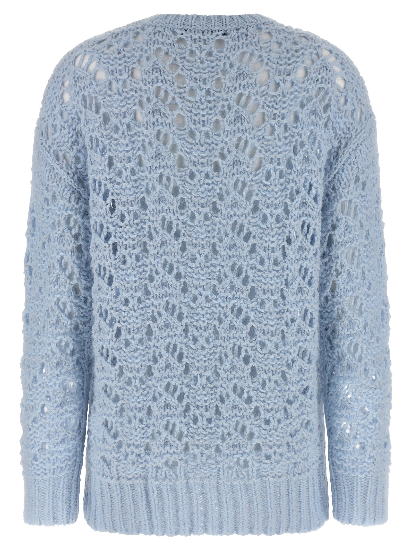 Indulge in the exquisite Fabiana Filippi Blue Virgin Wool Cardigan, a luxurious blend of fine materials that redefines elegance and sophistication for every occasion.