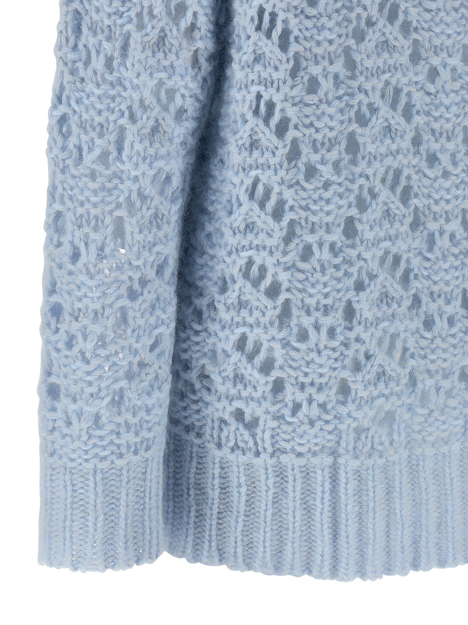 Indulge in the exquisite Fabiana Filippi Blue Virgin Wool Cardigan, a luxurious blend of fine wools and silk, embodying artisanal elegance for the discerning fashion connoisseur.