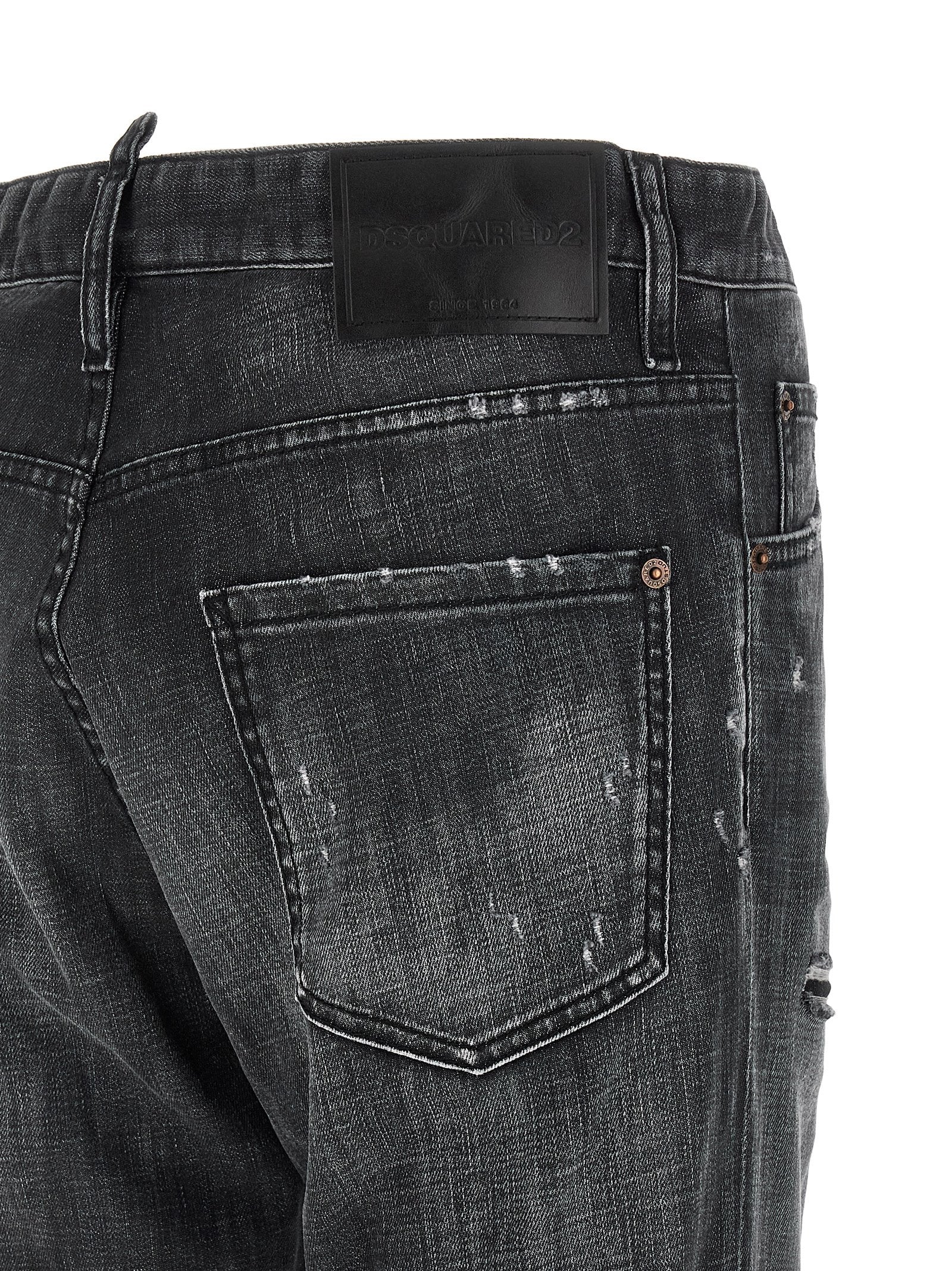Dsquared² Black Denim Jeans - Artisanal Luxury Fashion Statement