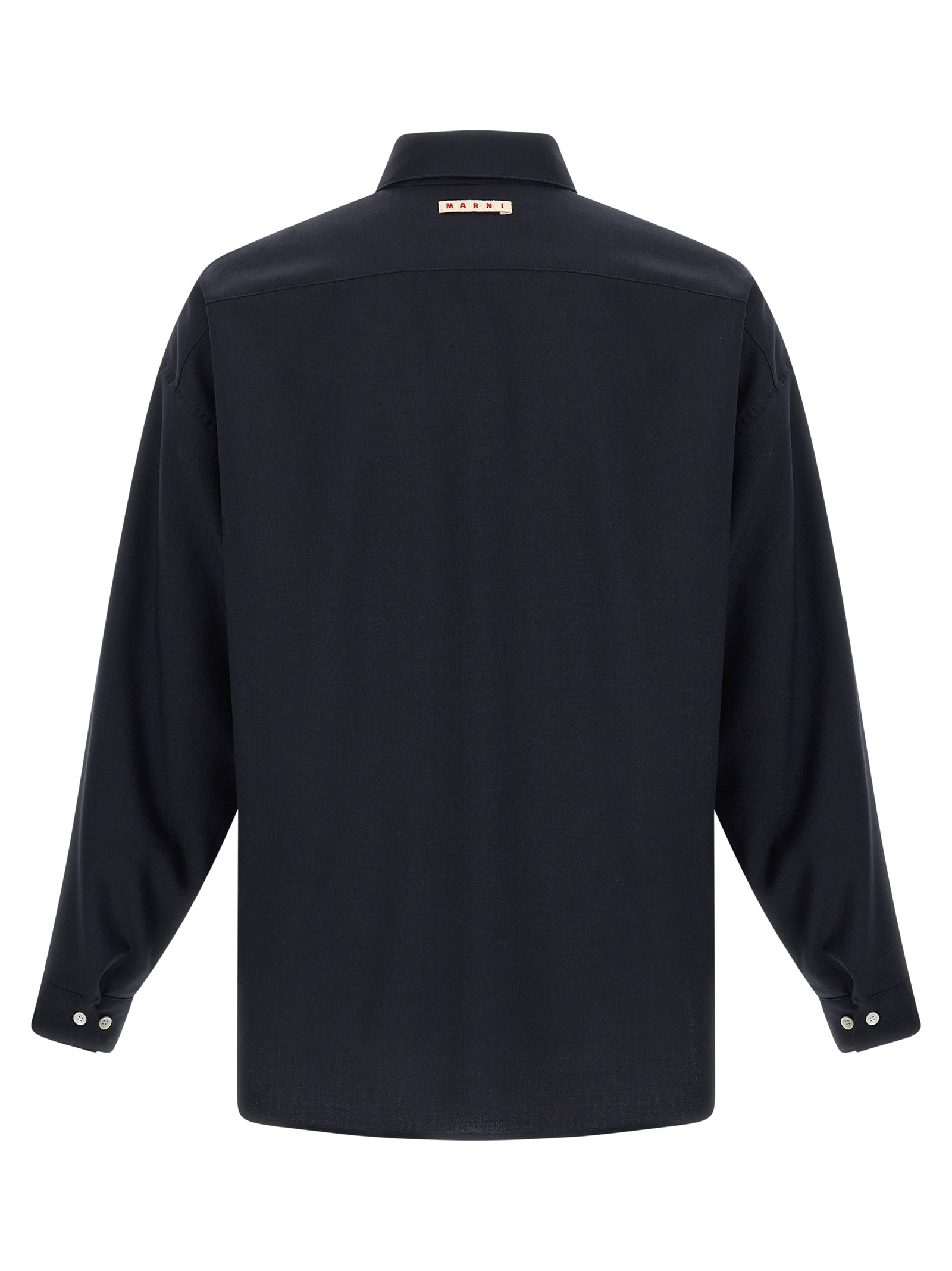 Marni Blue Virgin Wool Blouse