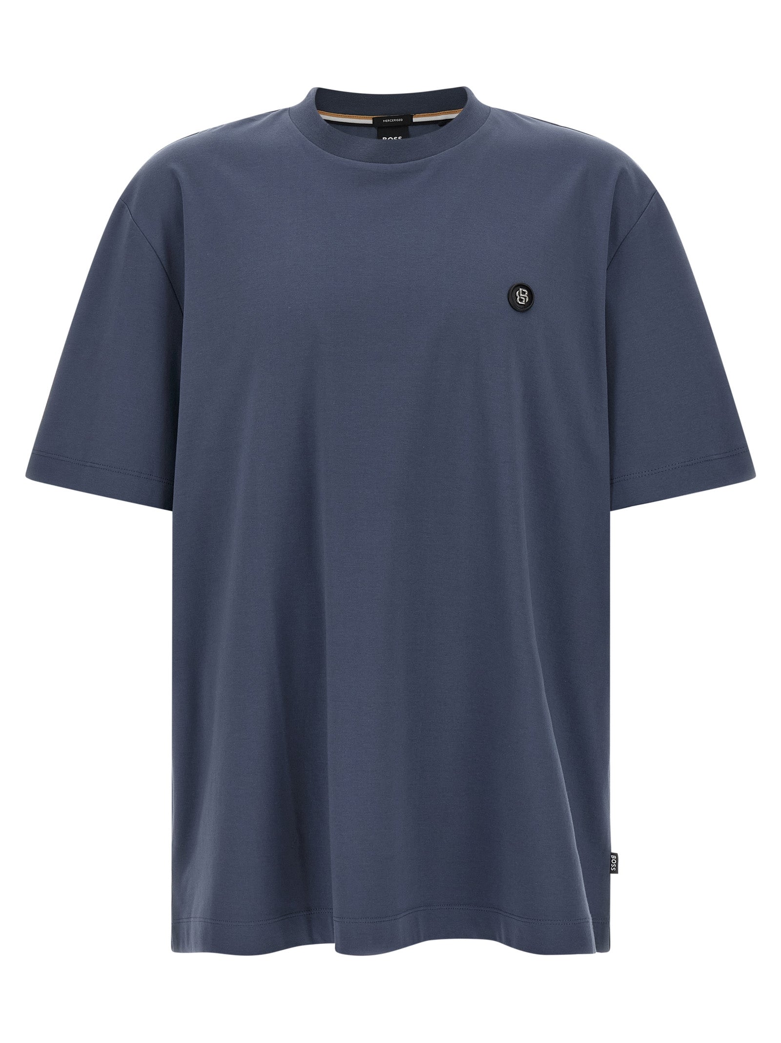 Hugo Boss Blue Cotton T-Shirt - Designer Casual Luxury Wear