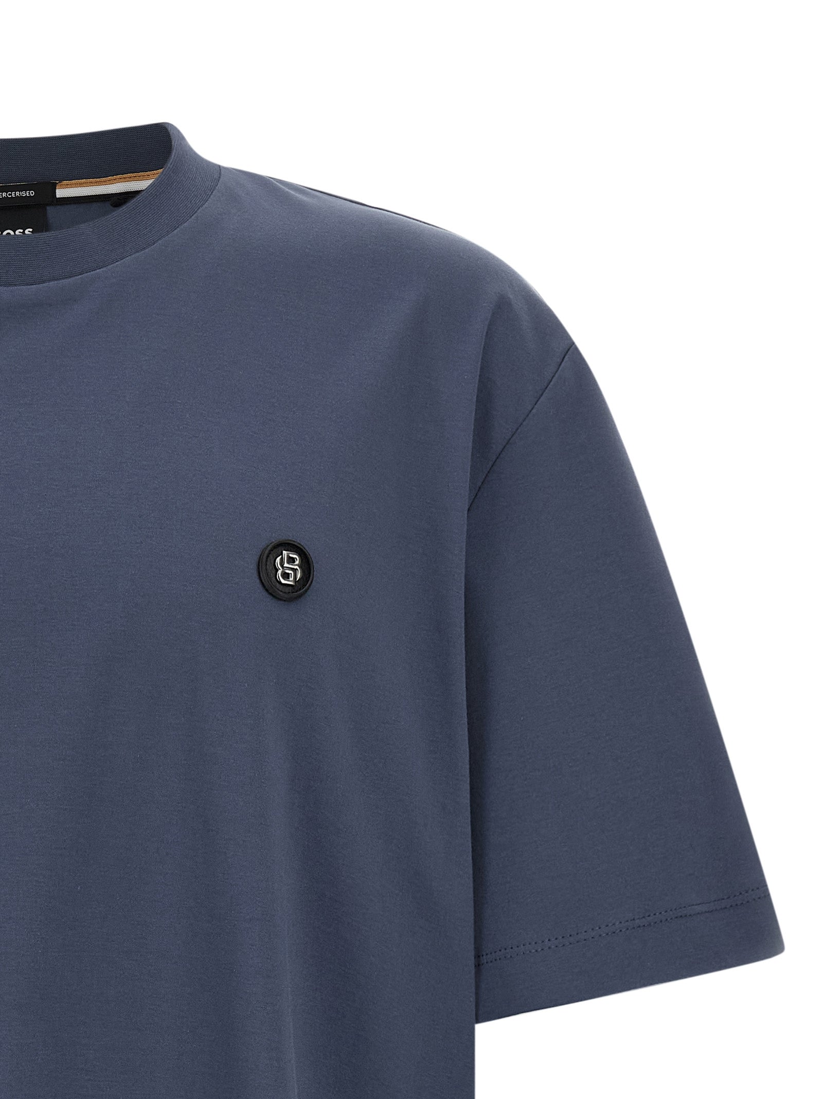 Hugo Boss Blue Cotton T-Shirt – Designer Casual Luxury Wear
