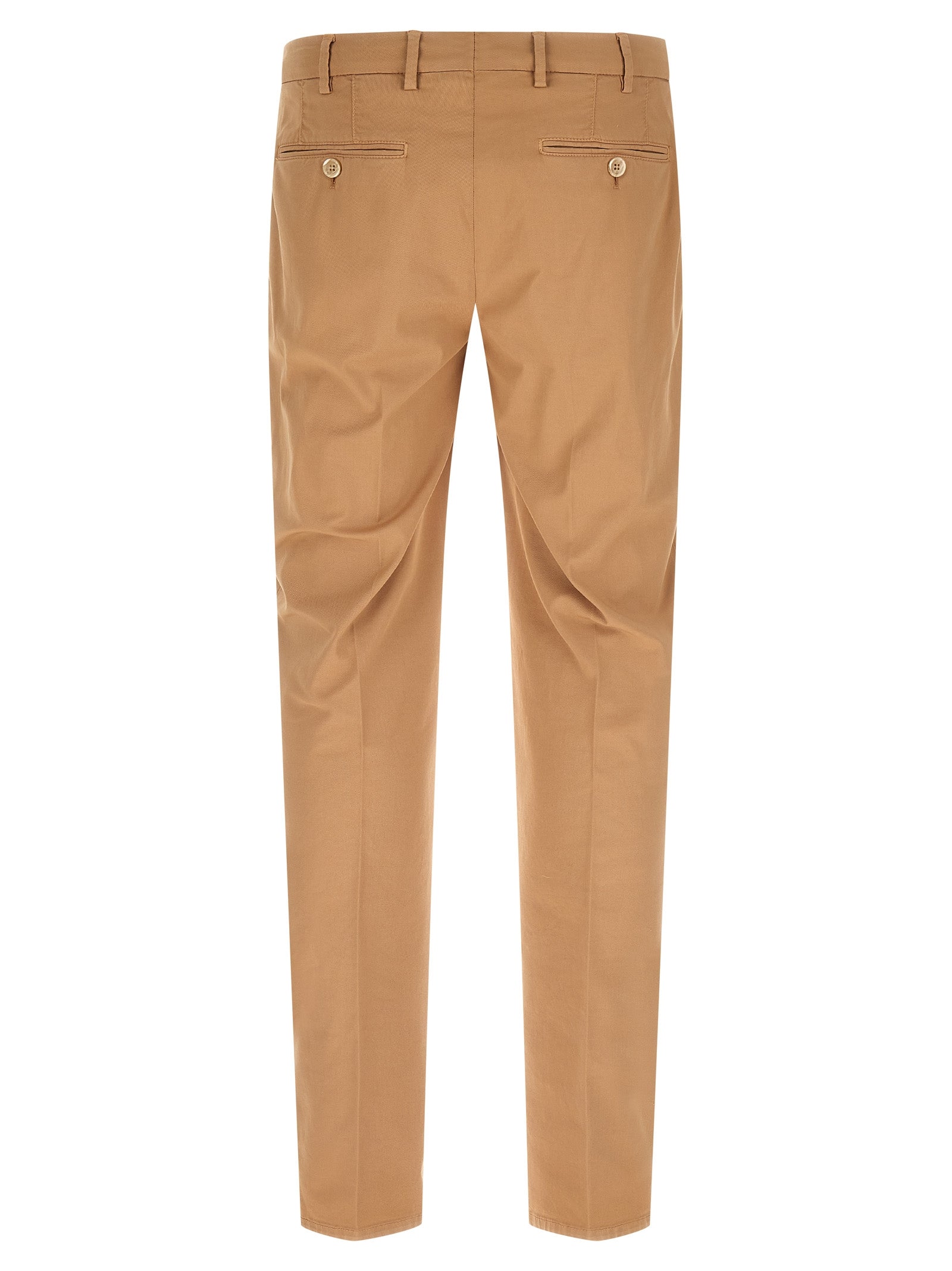 Brunello Cucinelli Beige Cotton Casual Pants - Designer Elegance