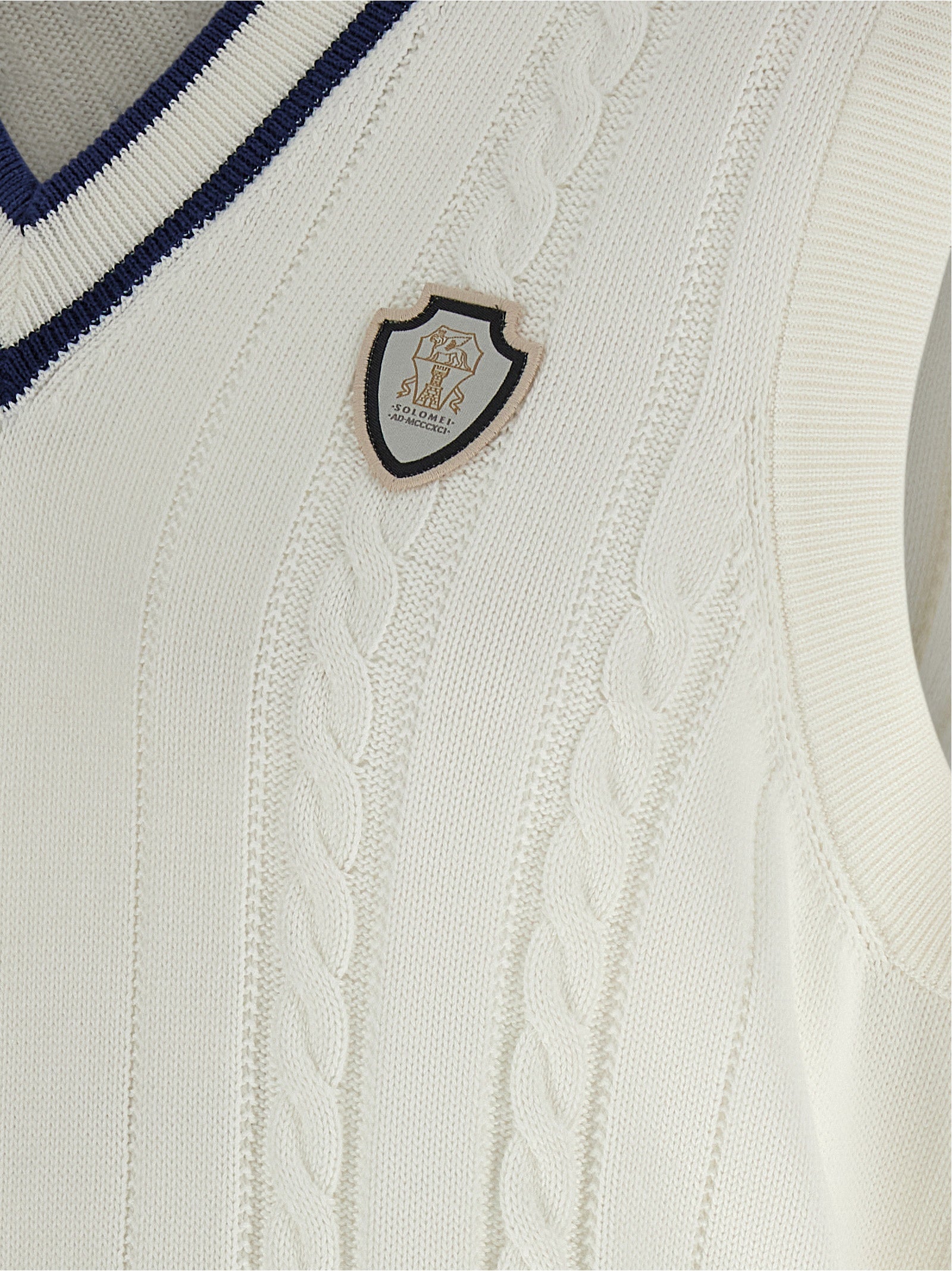 Brunello Cucinelli White Cotton Sleeveless Sweater - Couture Elegance
