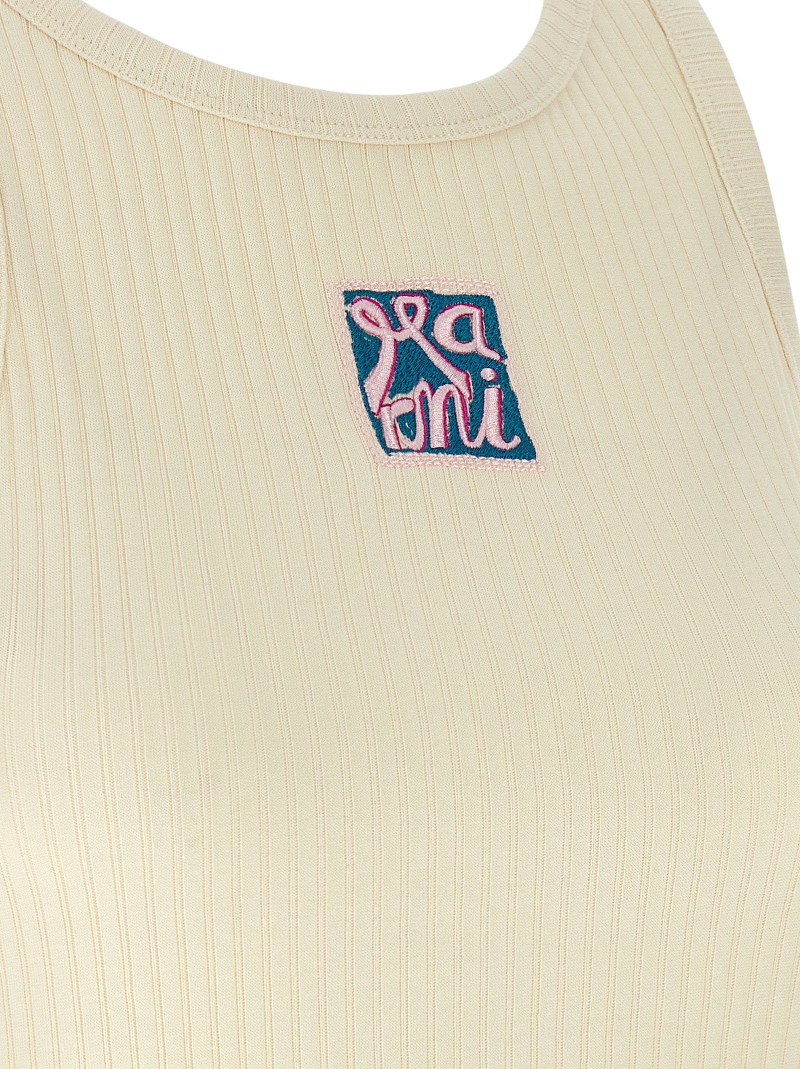 Elevate your wardrobe with the Marni Beige Cotton Tank Top, a masterpiece of artisanal luxury crafted in Italy, embodying sophistication and timeless elegance.