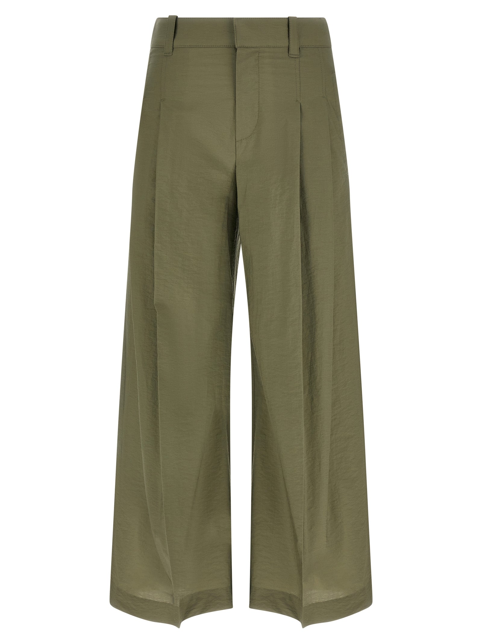 Brunello Cucinelli Bicolor Cotton Casual Pants, Designer Elegance