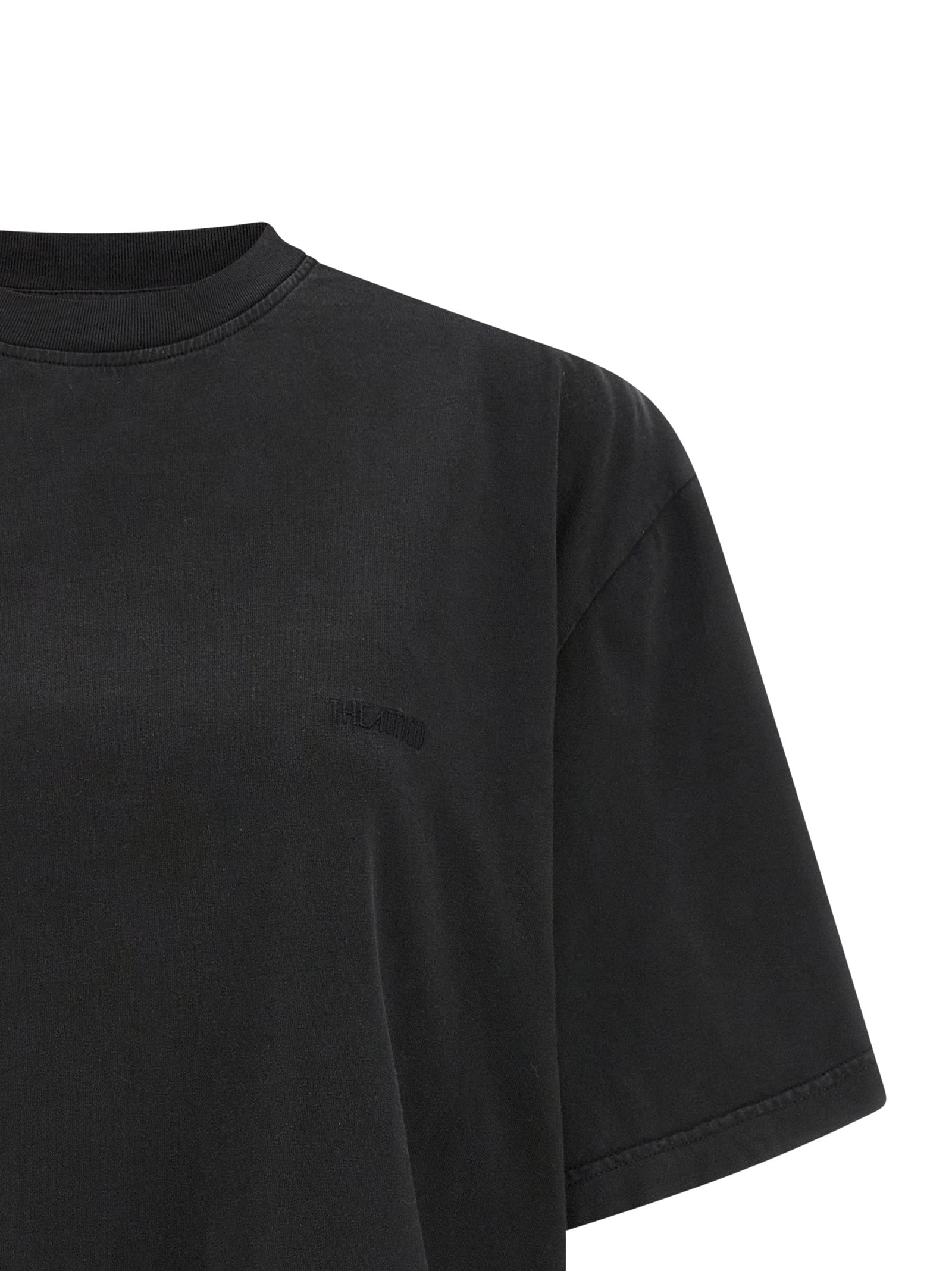 The Attico Black Cotton T-Shirt