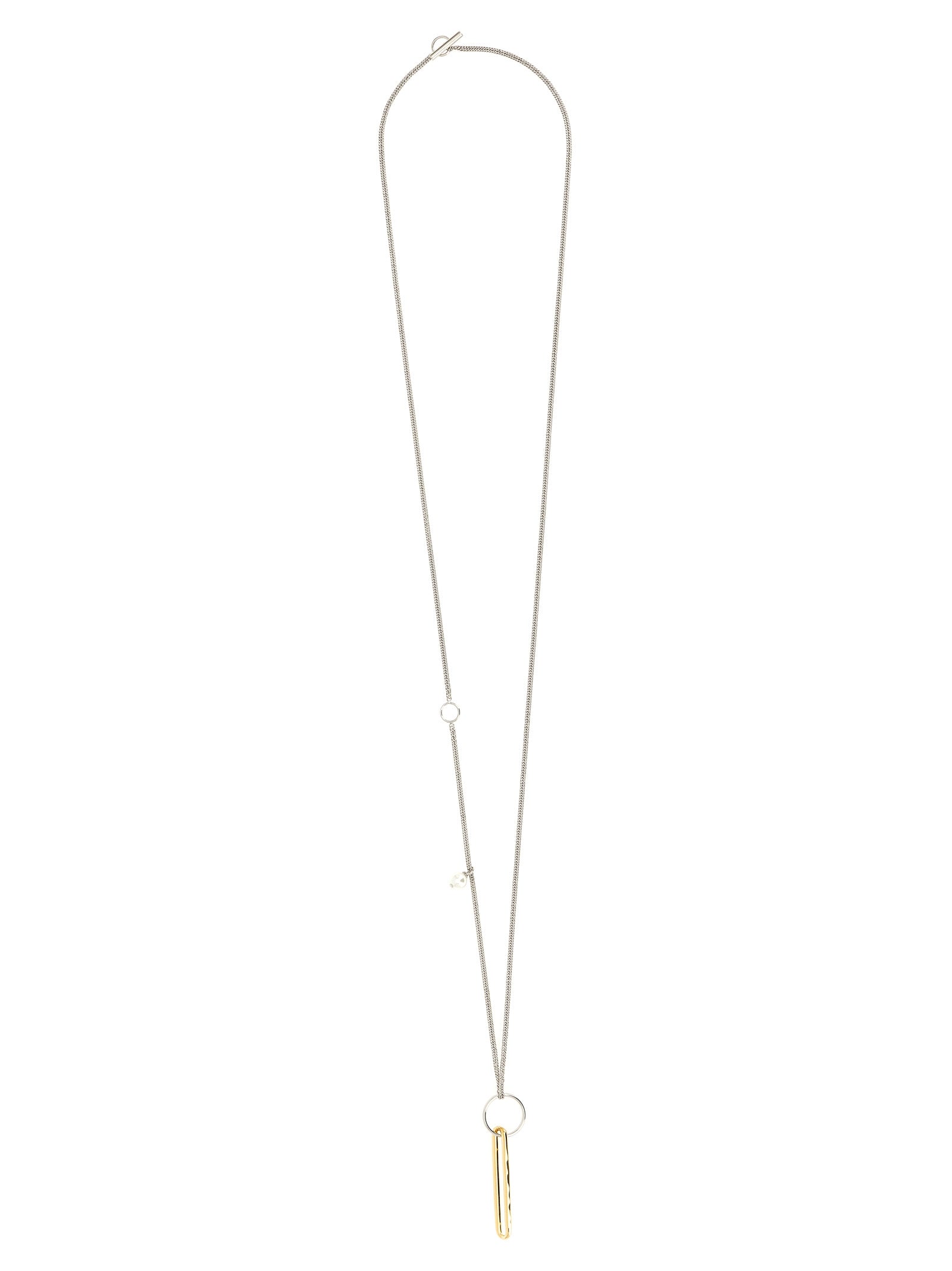 Jil Sander Gold Brass Necklace - Artisan Luxury Statement Piece