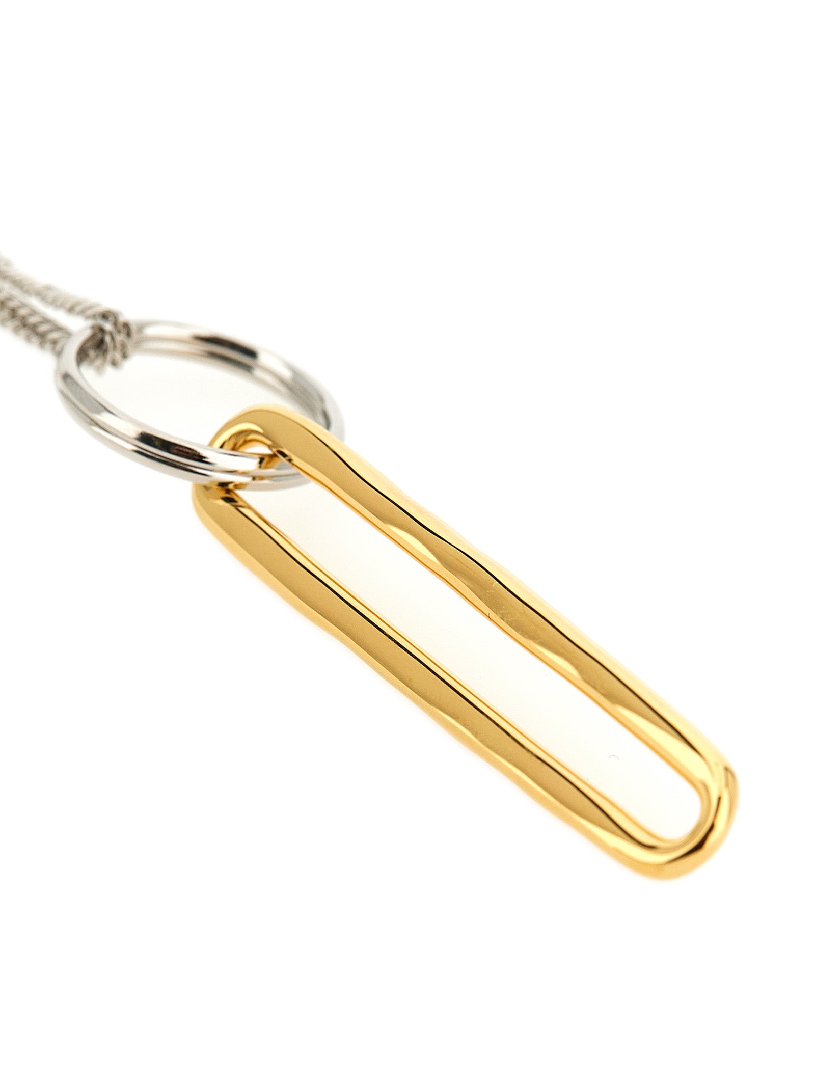Jil Sander Gold Brass Necklace - Artisan Luxury Statement Piece