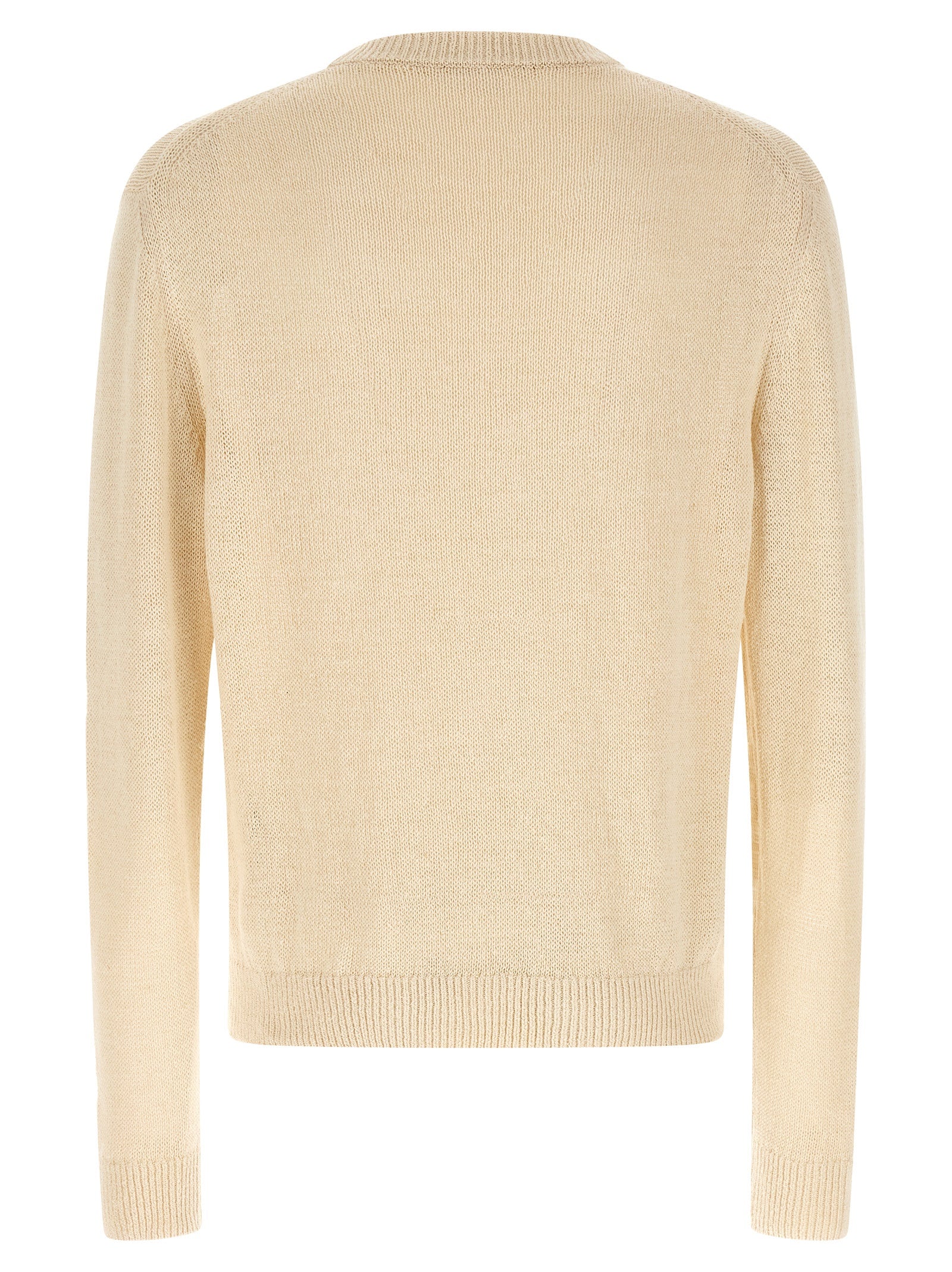 Jil Sander Beige Hemp Cardigan - Artisanal Luxury Knitwear