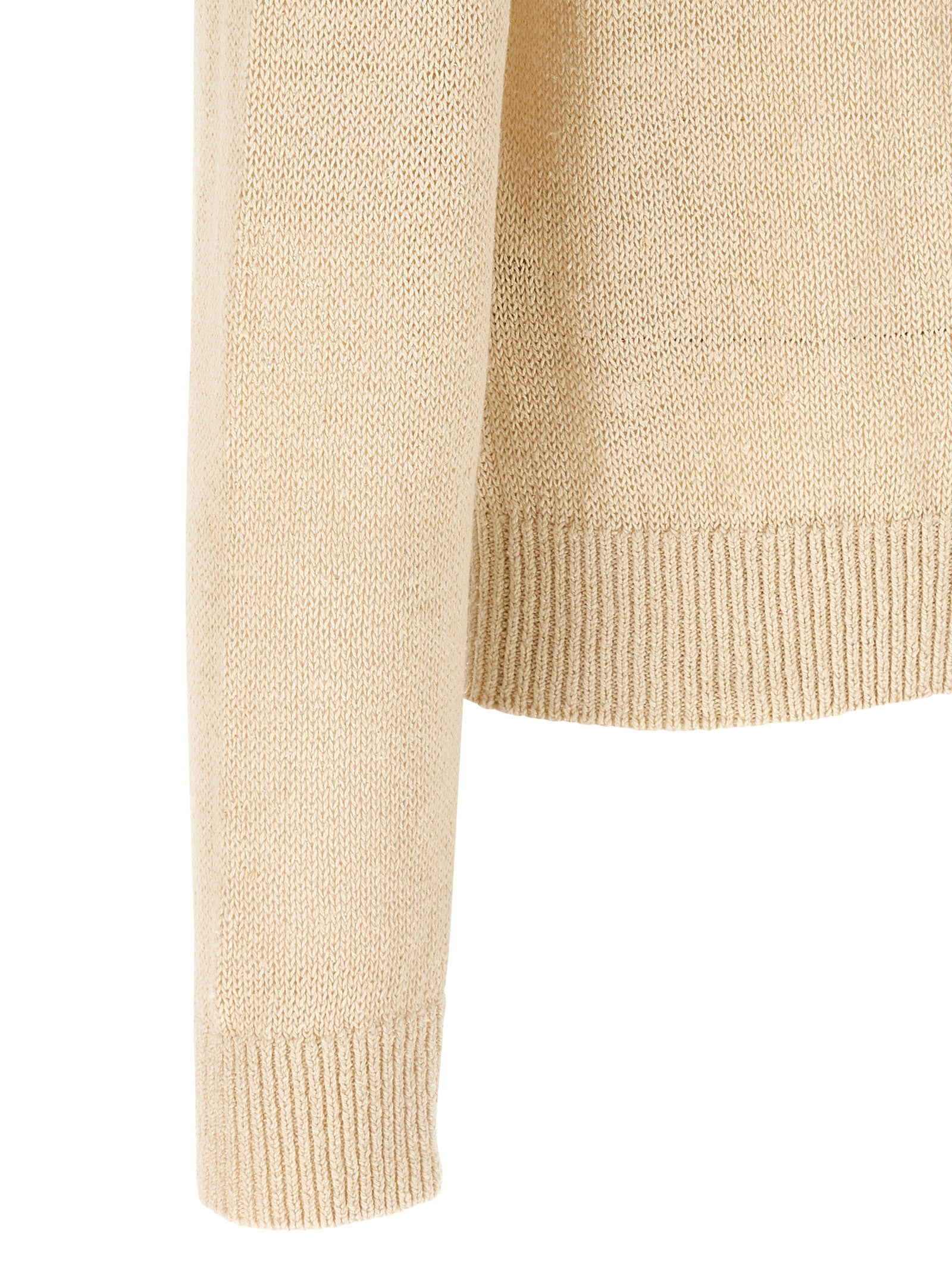 Jil Sander Beige Hemp Cardigan - Timeless Luxury Knitwear
