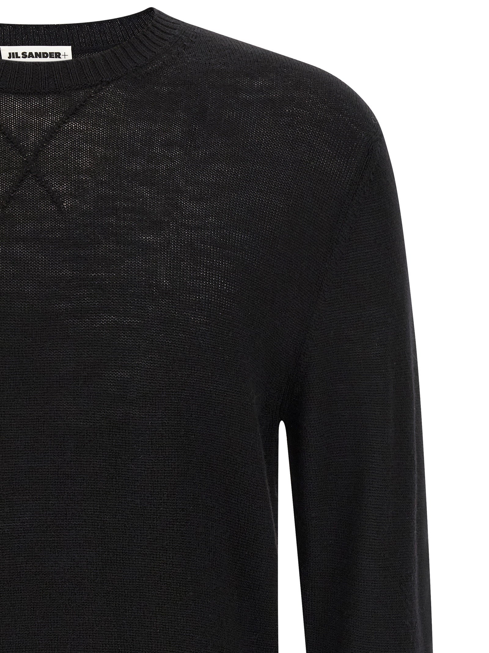 Jil Sander Black Virgin Wool Cardigan - Artisanal Luxury Wear