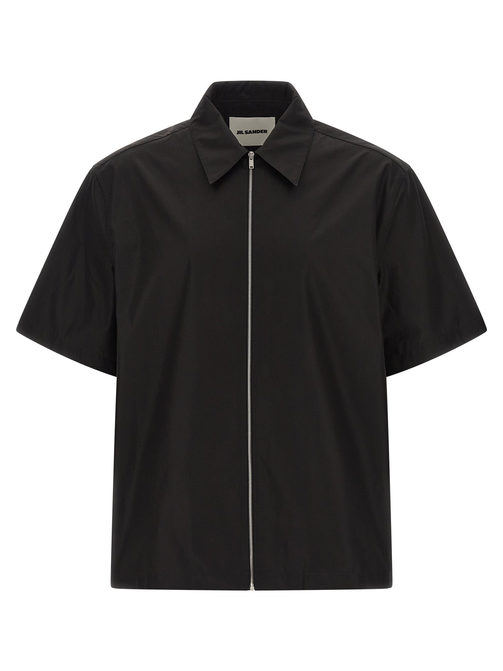Jil Sander Black Cotton Blouse - Timeless Luxury Redefined