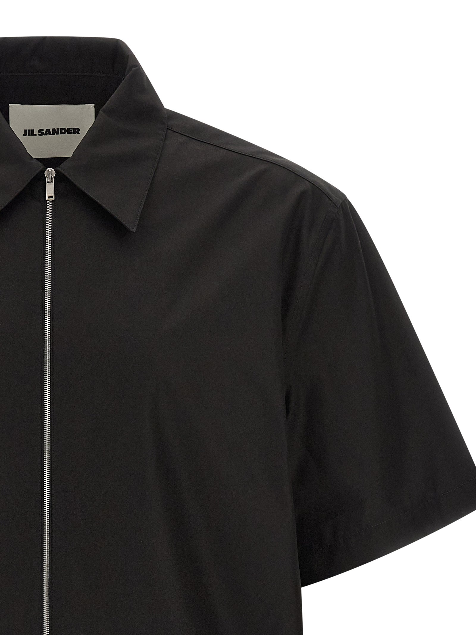 Jil Sander Black Cotton Blouse - Timeless Luxury for the Discerning