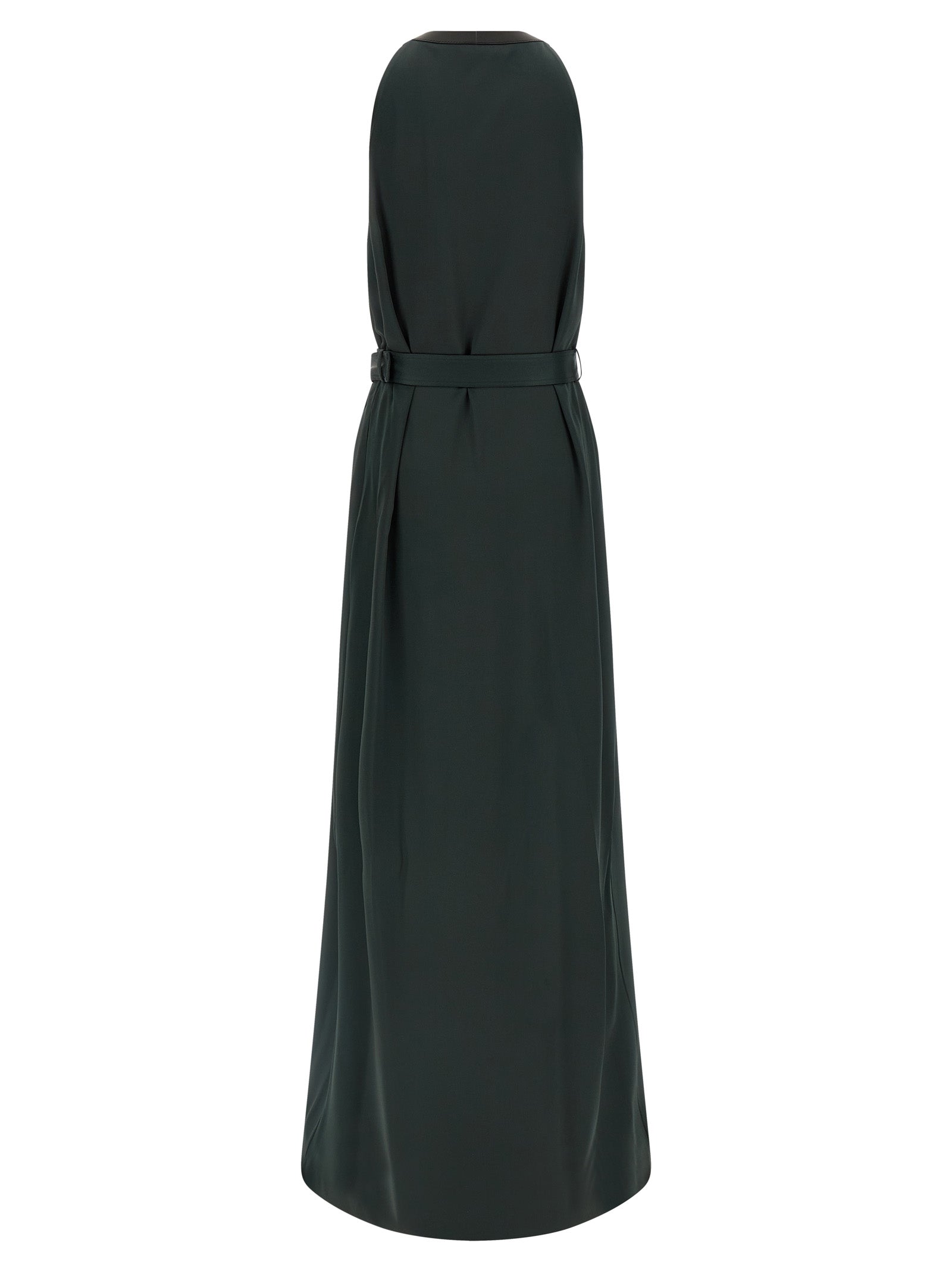 Indulge in the exquisite allure of the Tom Ford Bicolor Acetate Long Dress, a luxurious statement piece crafted in crêpe satin, embodying elegance and sophistication.