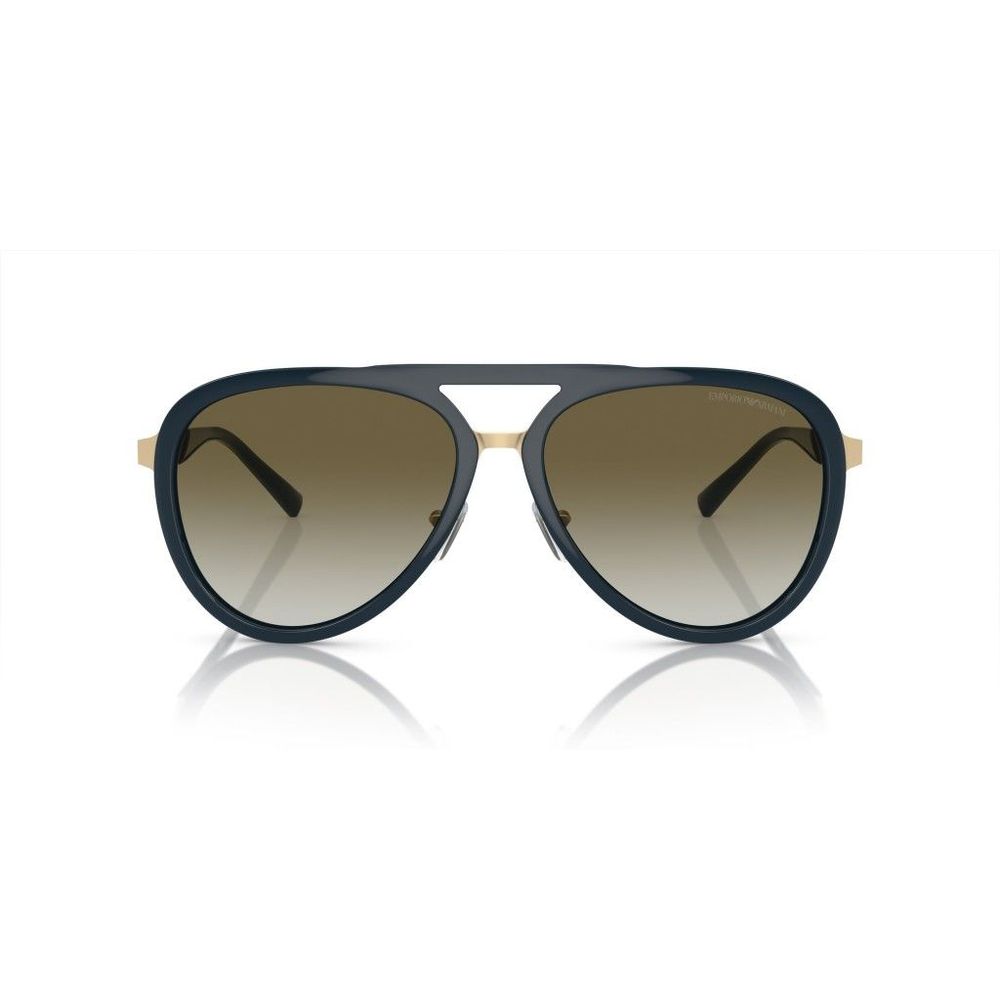 Emporio Armani Blue Metal Sunglasses - Luxury Eyewear Elegance