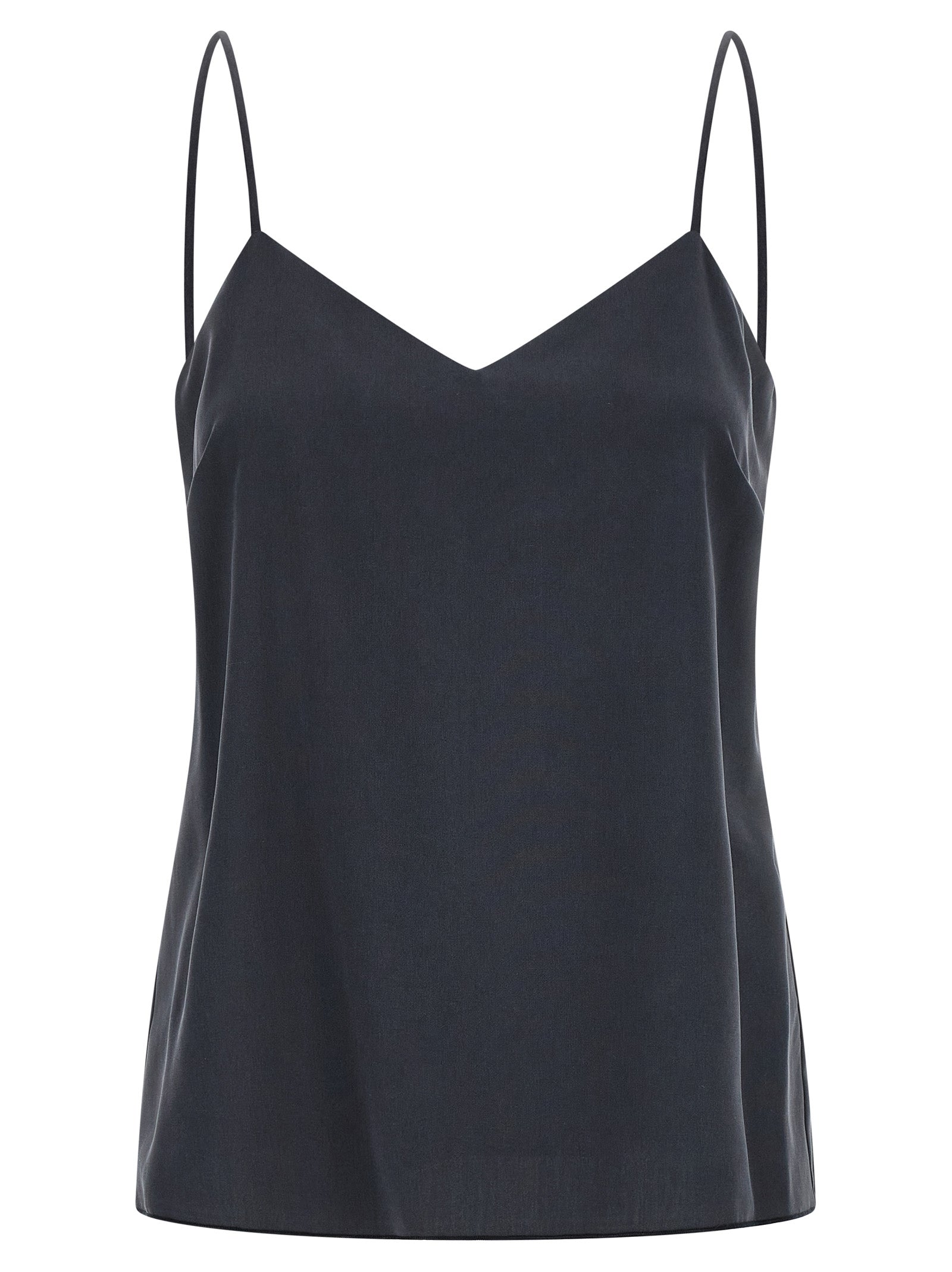 Discover the Max Mara Gray Silk Sleeveless T-Shirt, a masterpiece of artisanal elegance crafted from pure silk, perfect for those who embody sophistication and luxury.