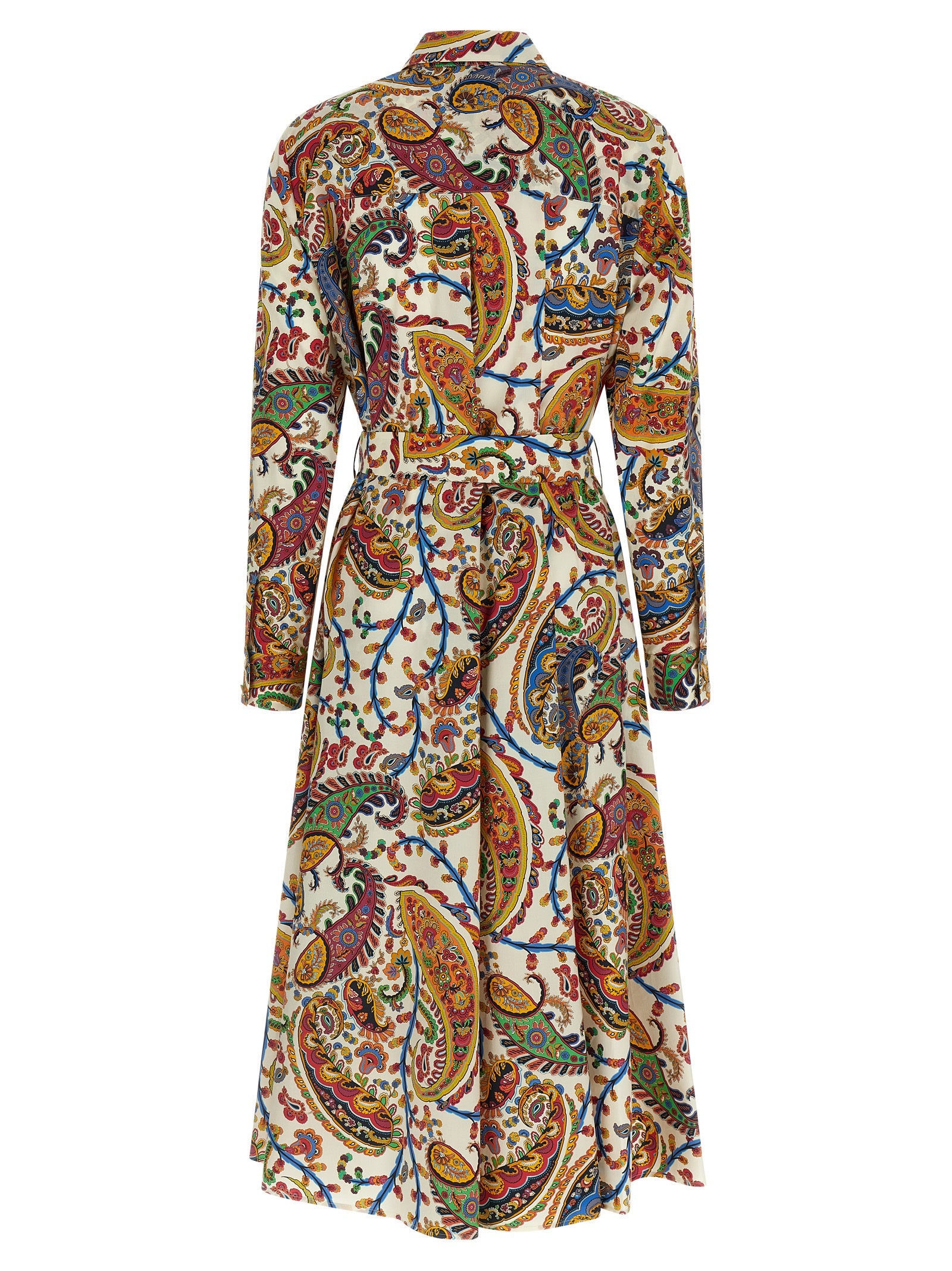 Indulge in the Etro Multicolor Cotton Midi Dress, a masterpiece of Italian craftsmanship, blending elegance and allure for the discerning fashion connoisseur.