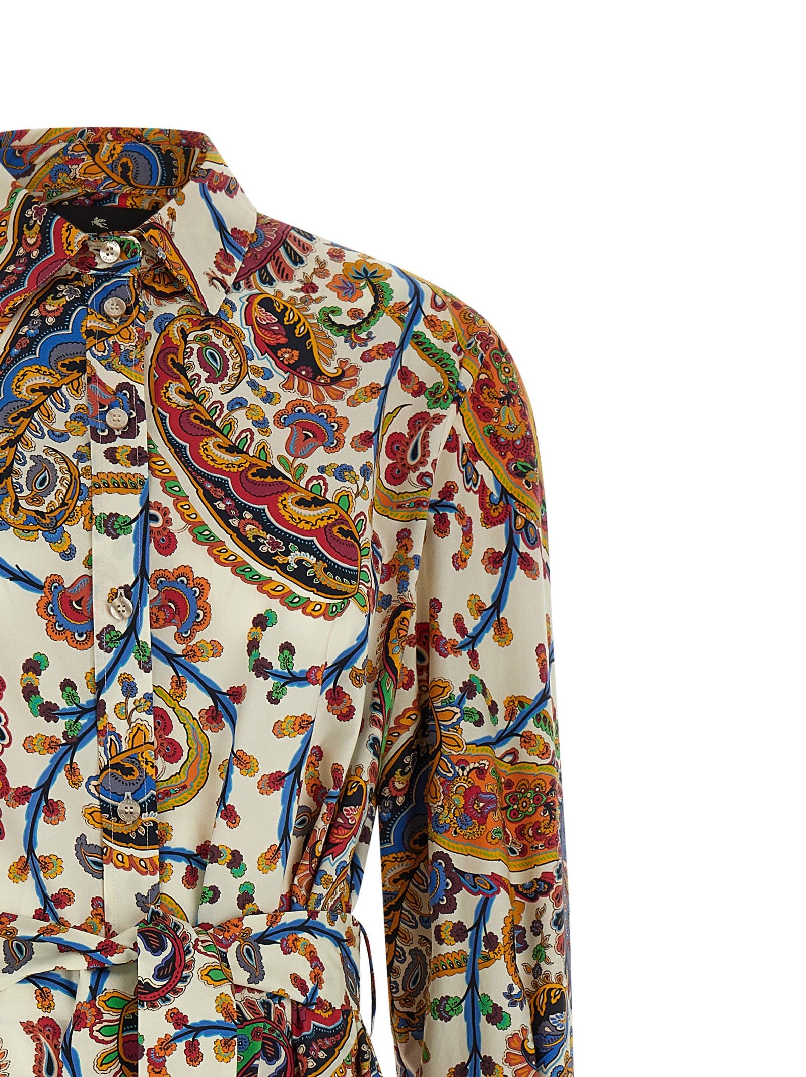 Elevate your elegance with the Etro Multicolor Cotton Midi Dress, a masterpiece of Italian craftsmanship, featuring a bold paisley print and luxurious comfort for every occasion.