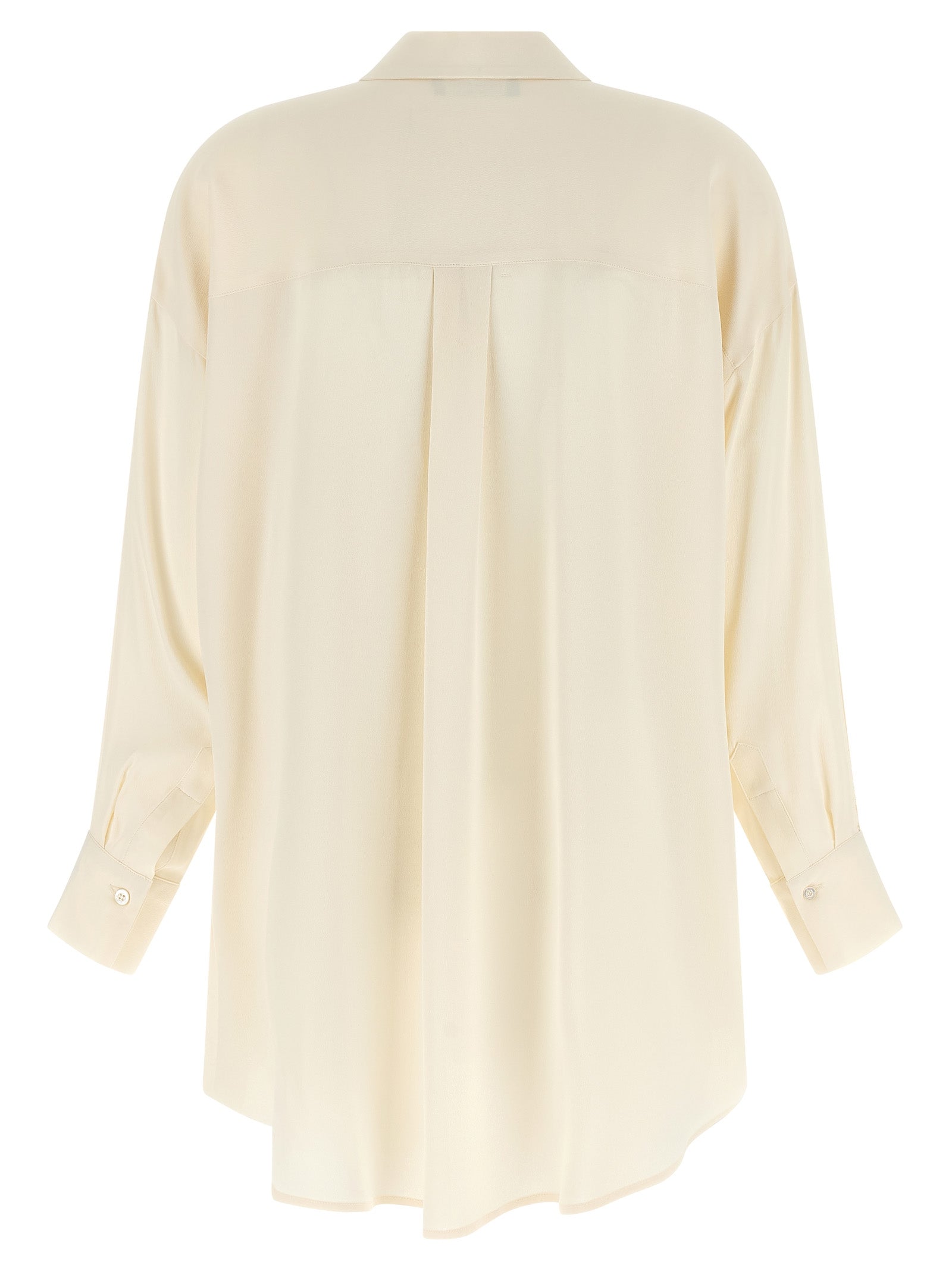 Fabiana Filippi Beige Acetate Blouse - Luxury Couture Elegance