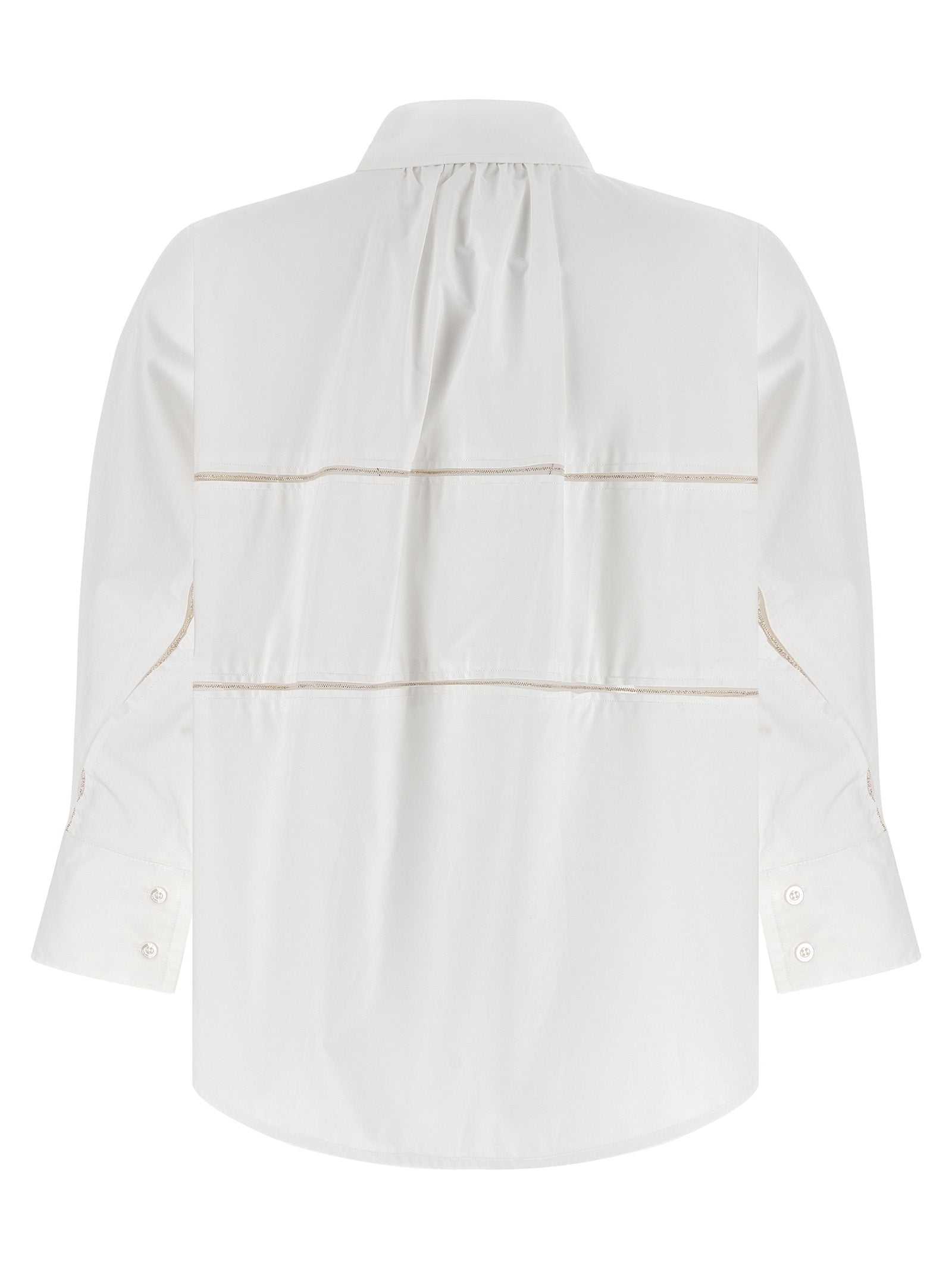 Elevate your elegance with the Fabiana Filippi White Cotton Blouse, a luxurious blend of refined craftsmanship and sophisticated design, perfect for any occasion.