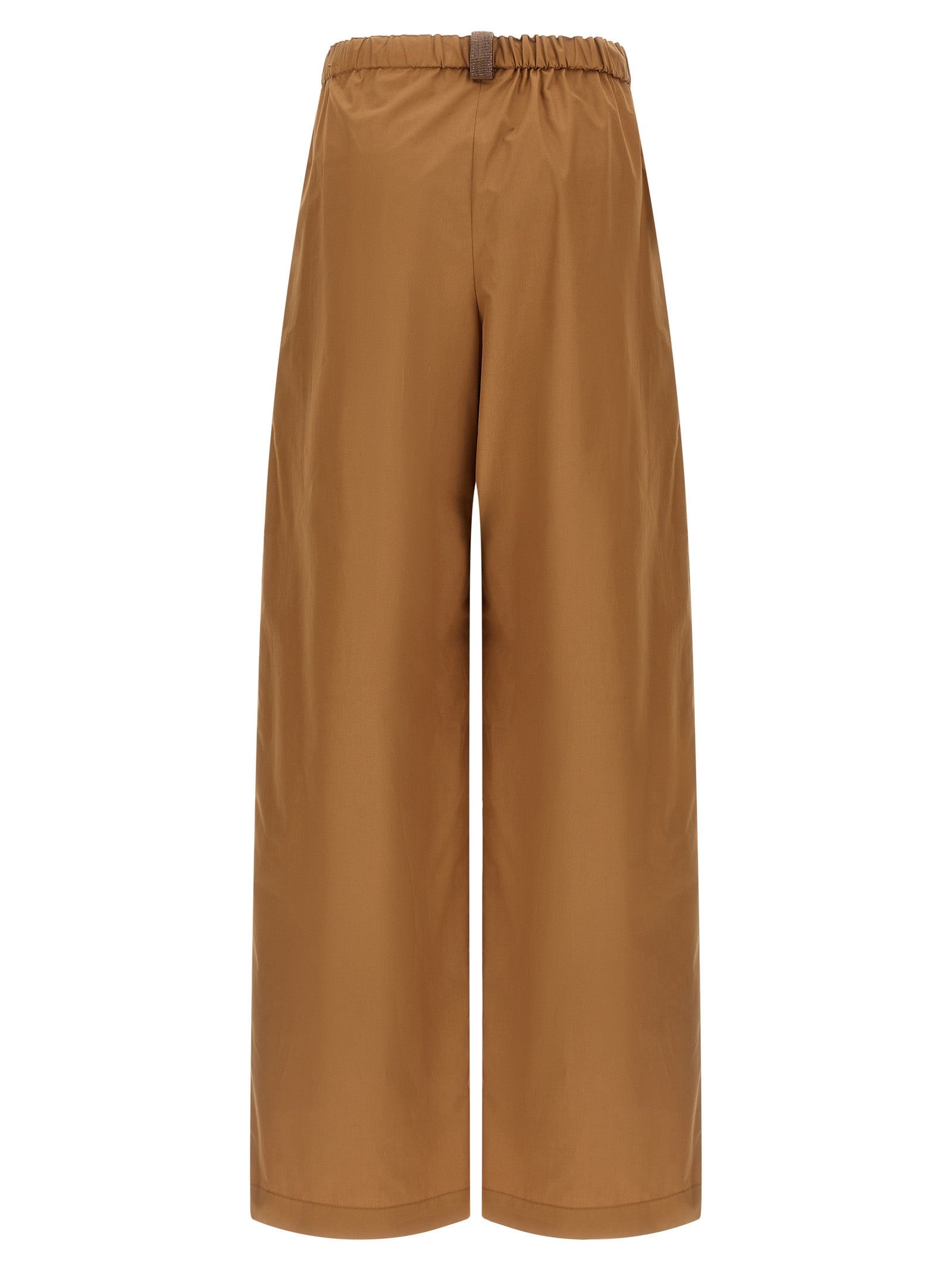 Elevate your style with Fabiana Filippi's brown cotton casual pants, a blend of luxurious craftsmanship and timeless elegance, perfect for any sophisticated occasion.