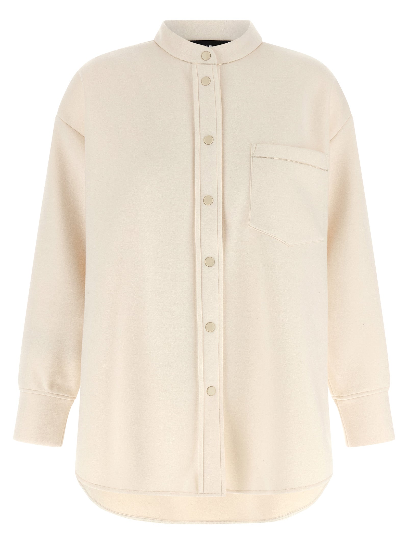 Elevate your style with the Fabiana Filippi Beige Modal Blouse, a luxurious blend of modal and cashmere, embodying timeless elegance and exquisite craftsmanship for the discerning connoisseur.