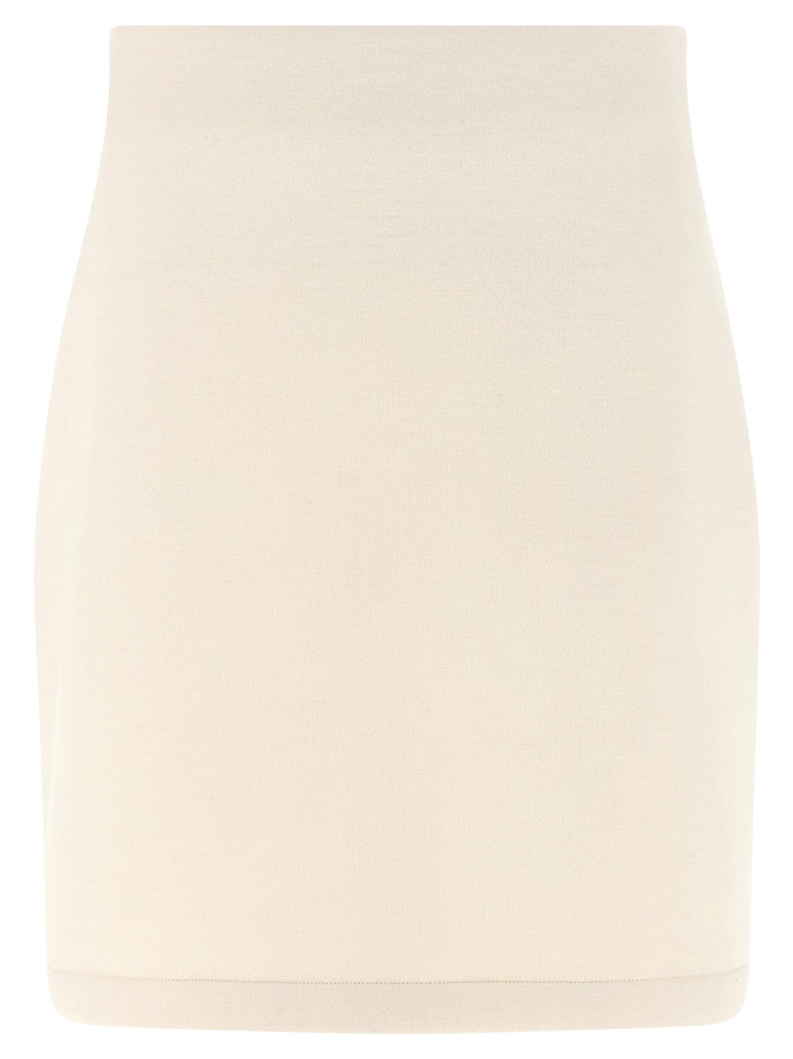 Elevate your wardrobe with the Fabiana Filippi Beige Modal Long Skirt, a luxurious Italian creation in refined materials, embodying timeless elegance and sophistication.