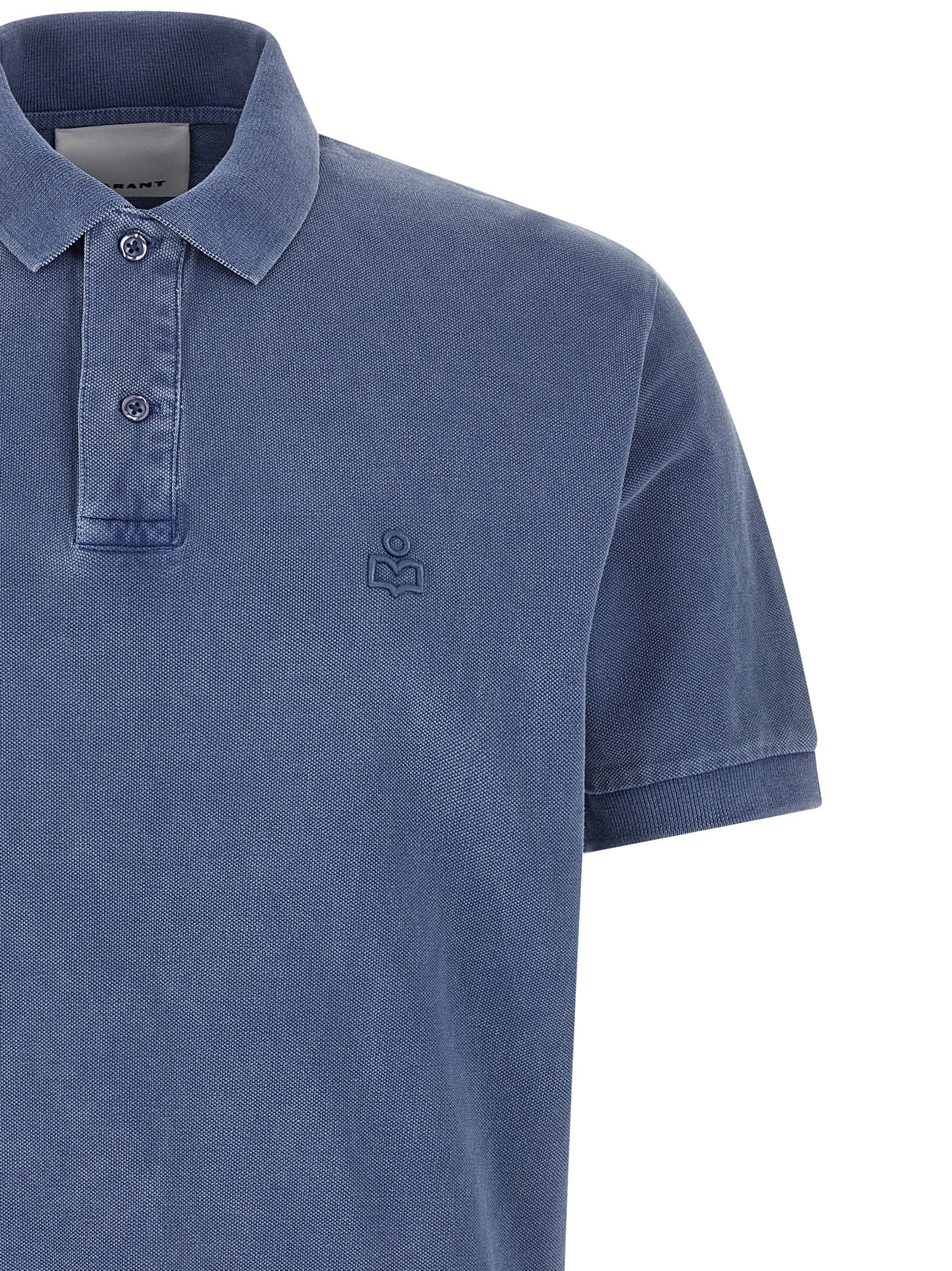 Isabel Marant Blue Cotton Polo Shirt - Timeless Luxury Redefined