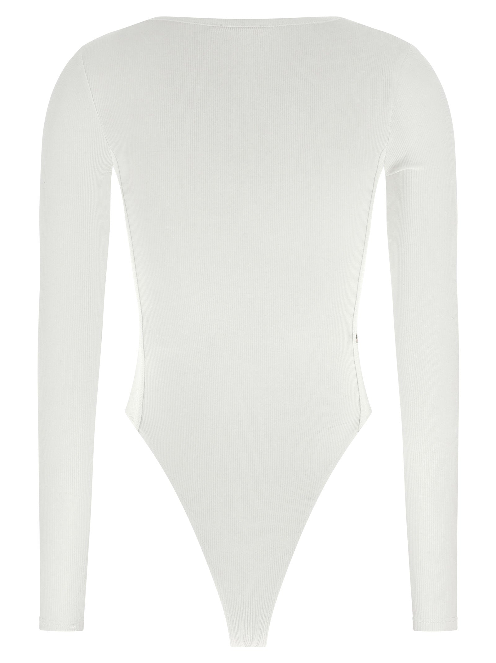 Diesel White Viscose Bodysuit - Artisanal Luxury Essential