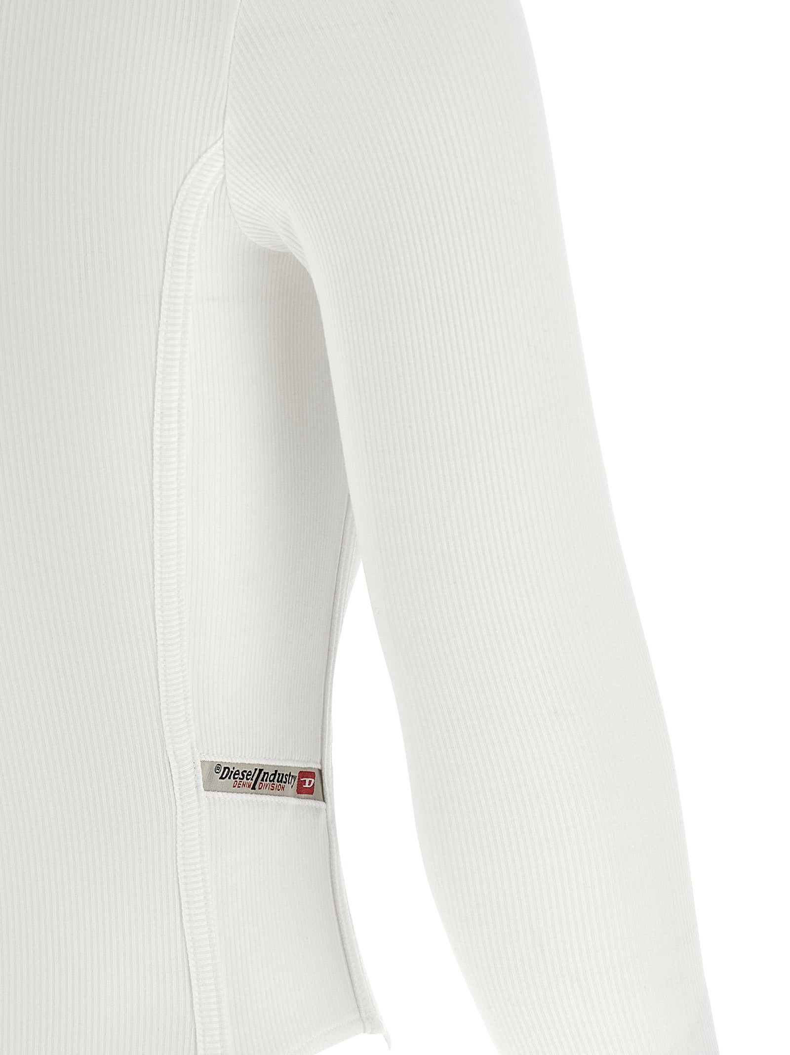 Diesel White Viscose Bodysuit - Artisanal Luxury Essential