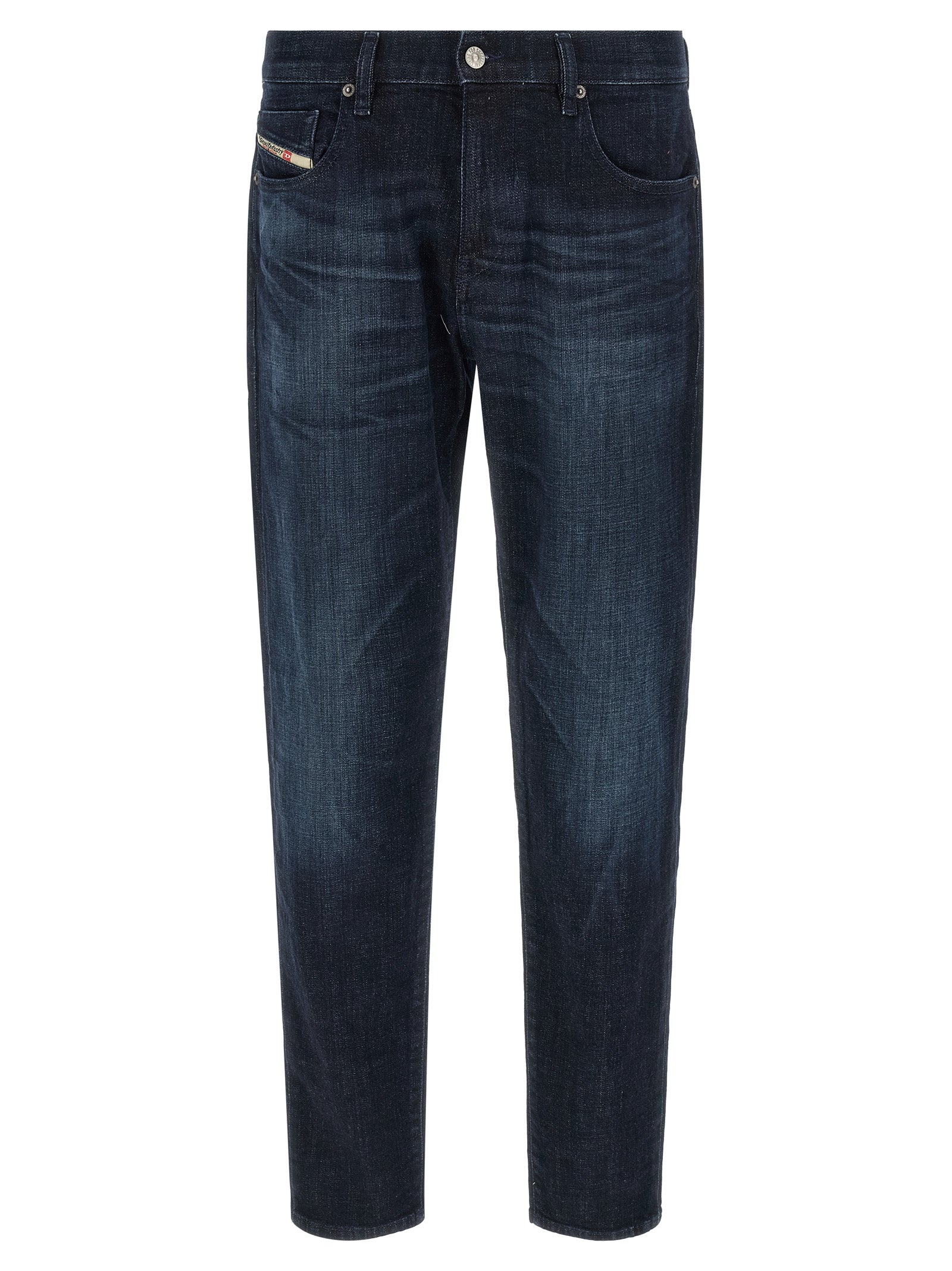 Diesel Blue Cotton Straight-Leg Jeans, Artisanal Luxury Denim
