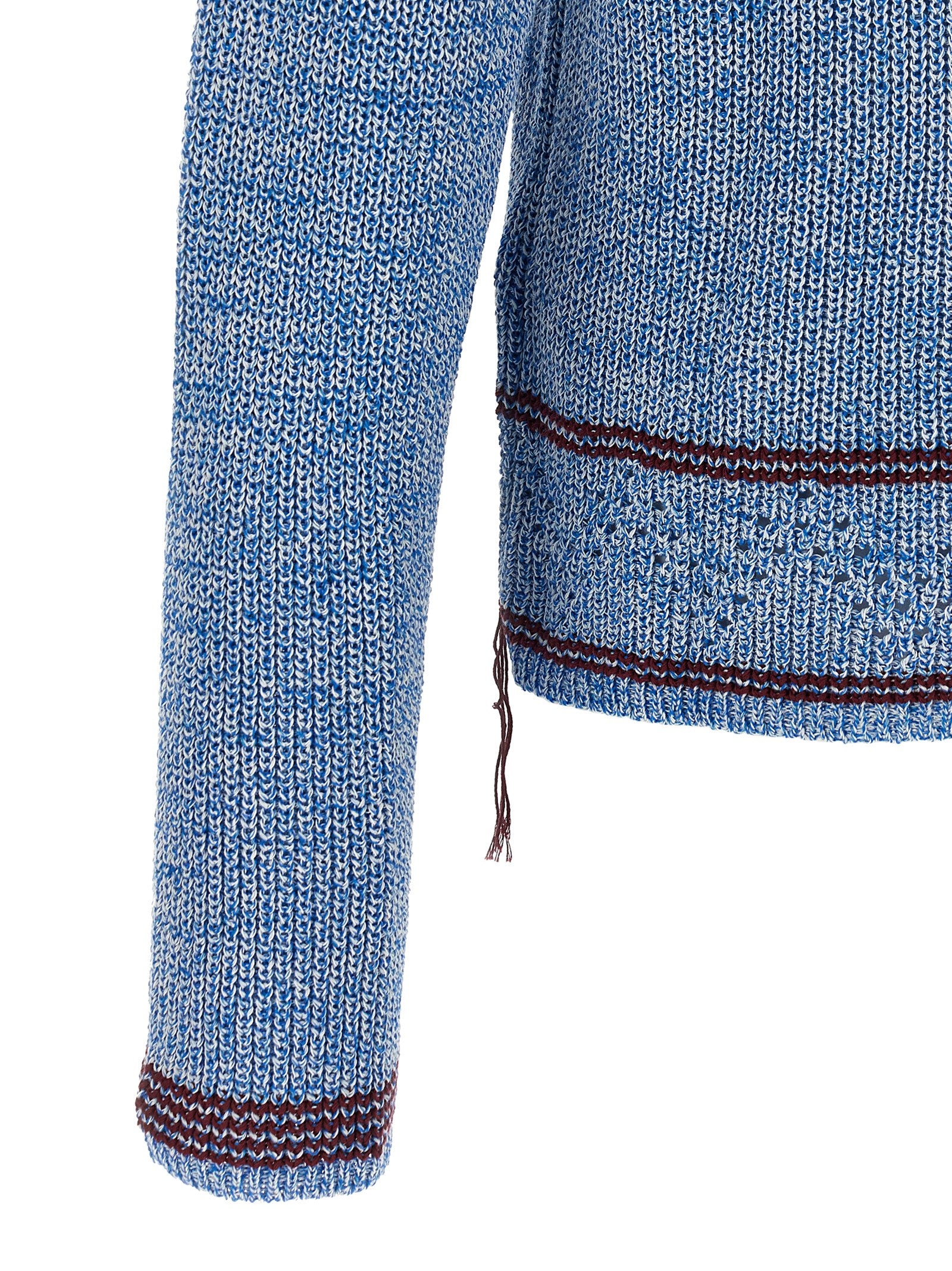 Indulge in the Marni Blue Cotton Cardigan, a masterpiece of artisanal luxury, crafted from 100% cotton for a timeless, sophisticated allure that elevates your style.