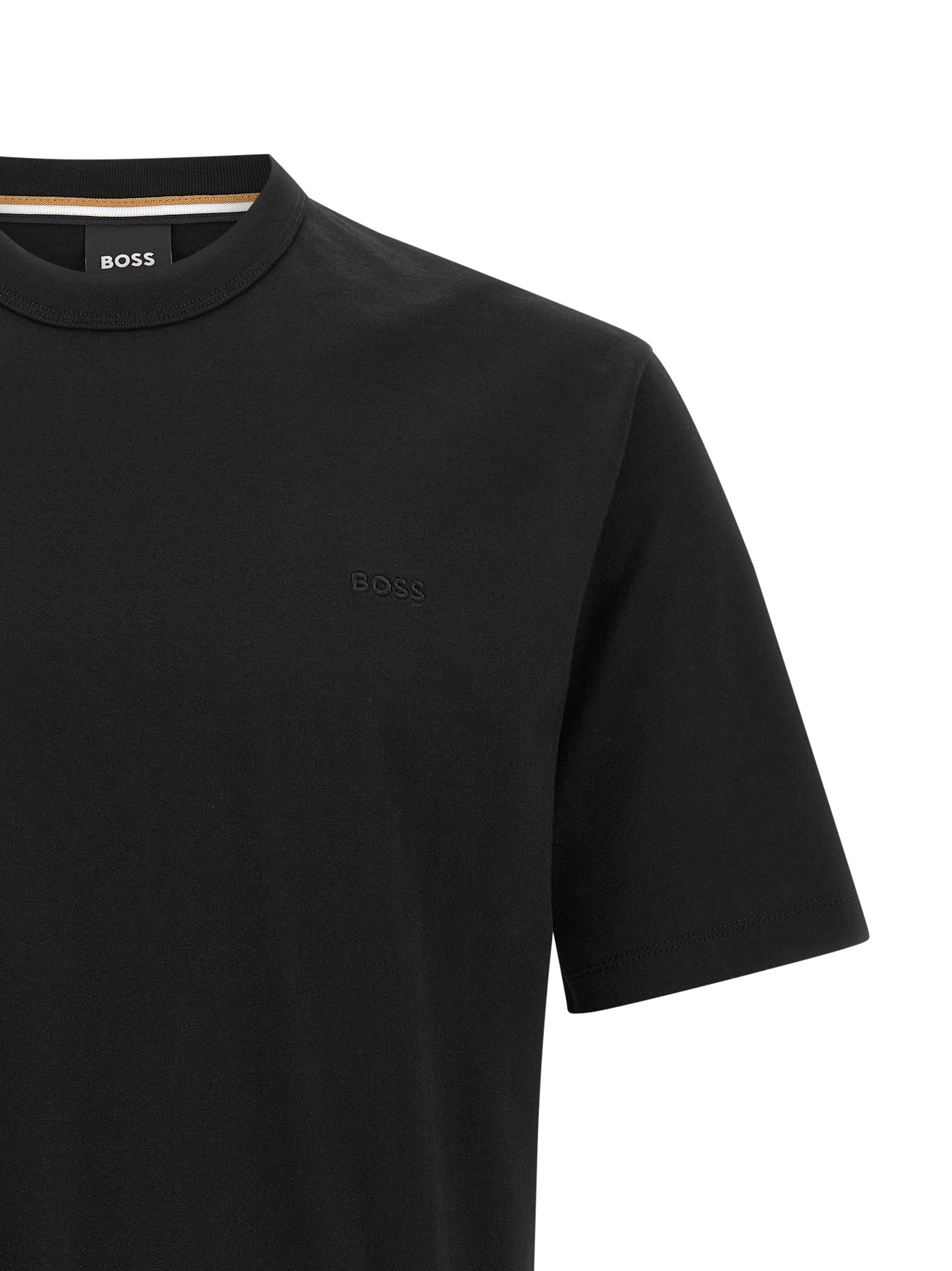 Hugo Boss Black Cotton T-Shirt - Designer Minimalist Luxury