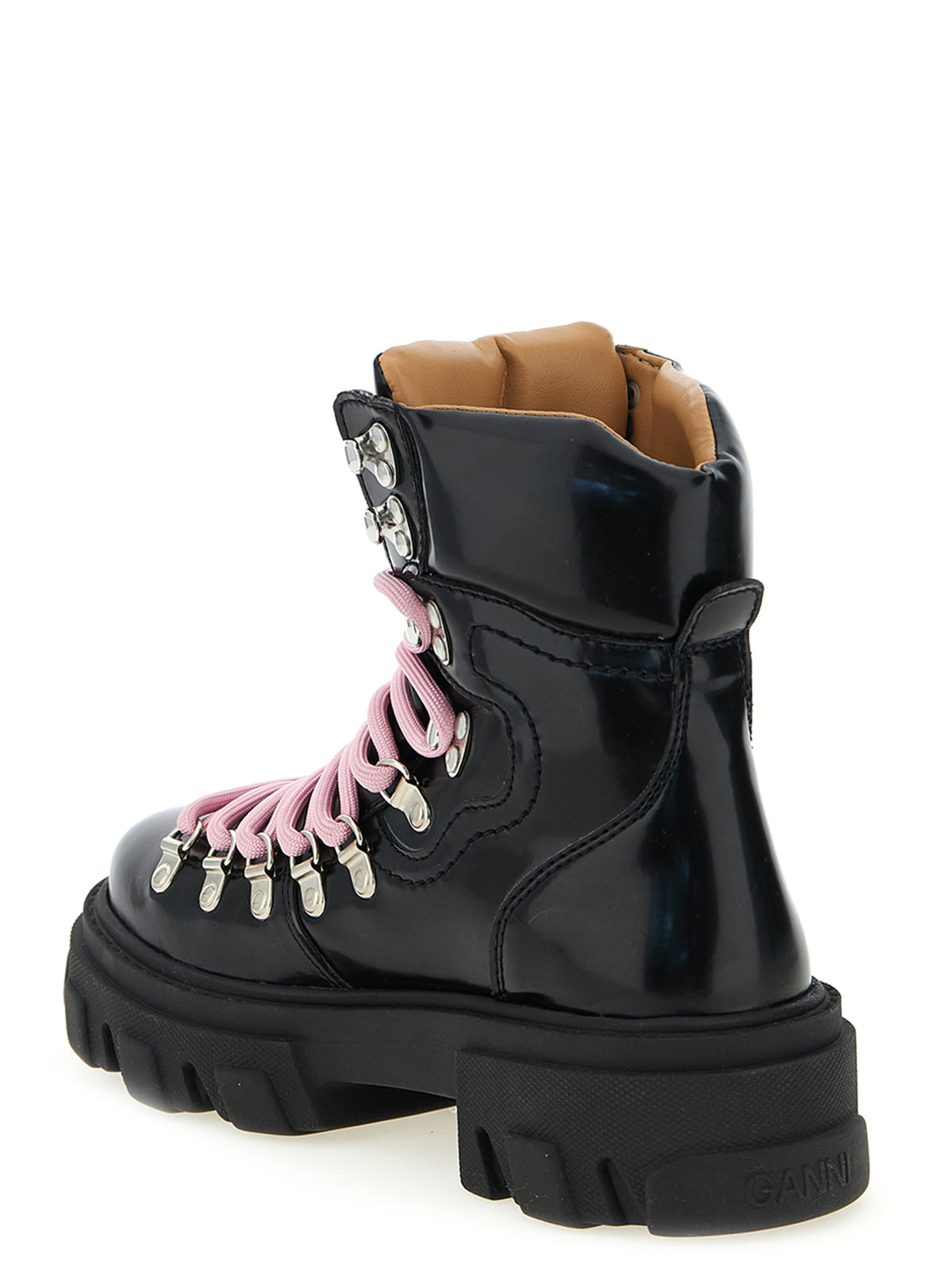 Ganni Cleated Mountain Boots - Luxe Black Elegance
