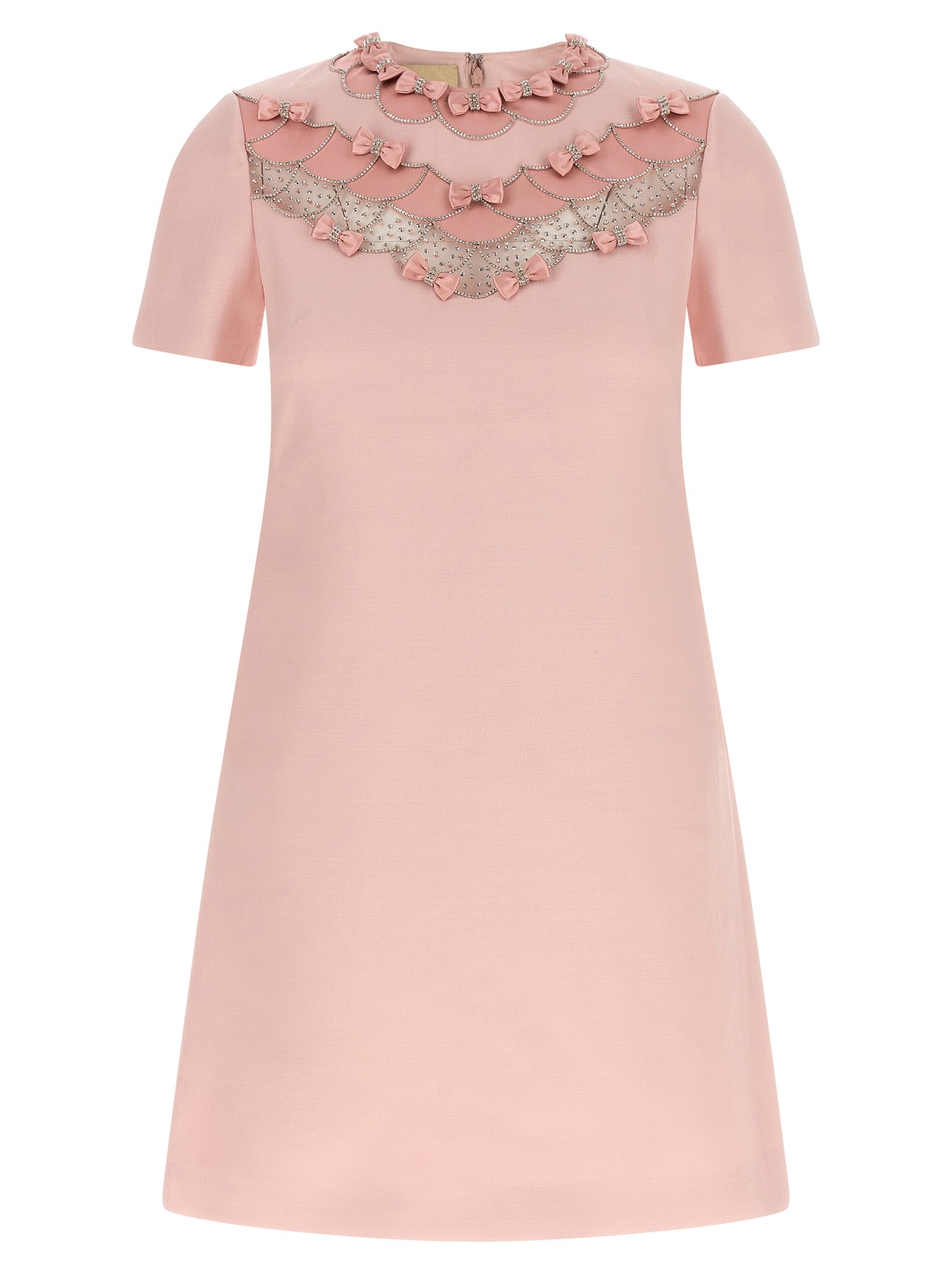 Indulge in the exquisite Valentino Garavani Multicolor Virgin Wool Short Dress, a masterpiece of luxury craftsmanship that embodies timeless elegance and sophistication.