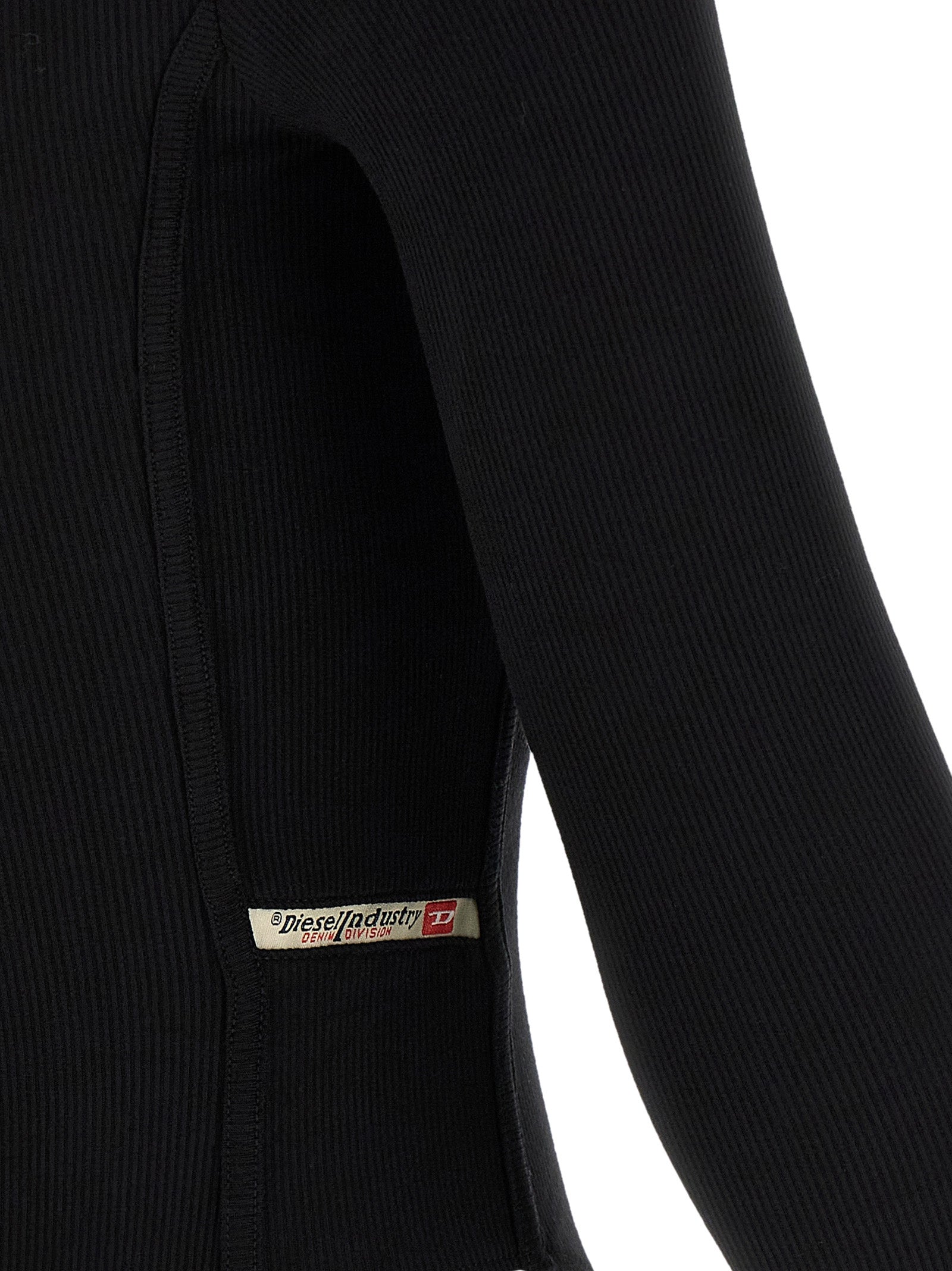 Diesel Black Viscose Bodysuit - Artisanal Luxury Fashion
