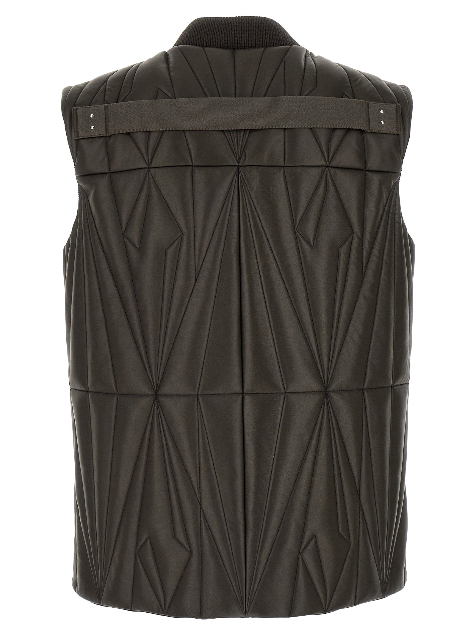 Experience the allure of the RICK OWENS x Moncler Geocamo Flight Brown Lamb Leather Sleeveless Jacket, a masterpiece of luxury and innovative design crafted in Italy.
