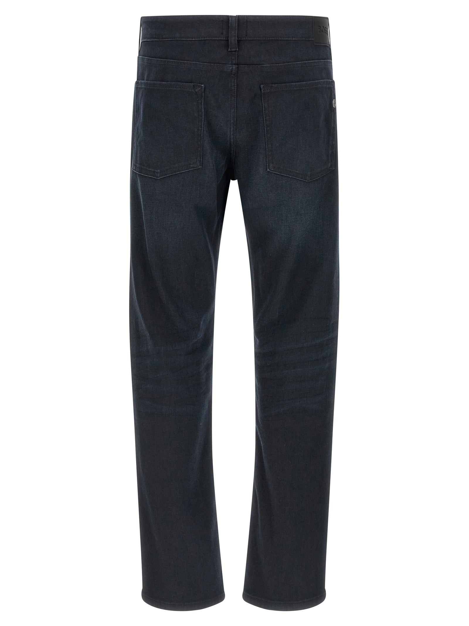 Hugo Boss Blue Straight-Leg Jeans - Designer Luxury Denim