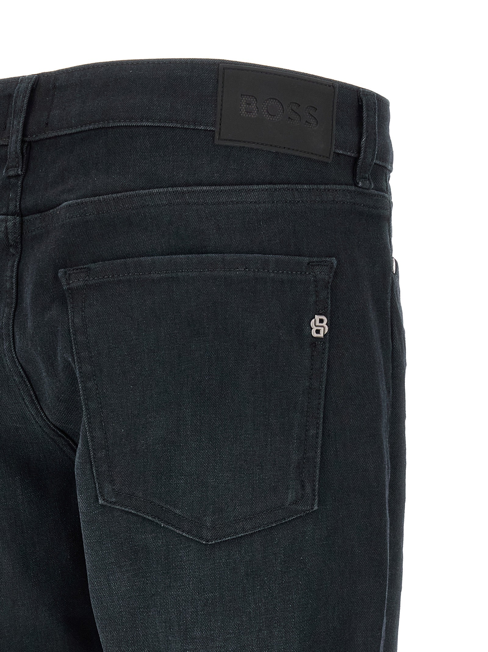 Hugo Boss Blue Straight-Leg Jeans - Designer Luxury Denim